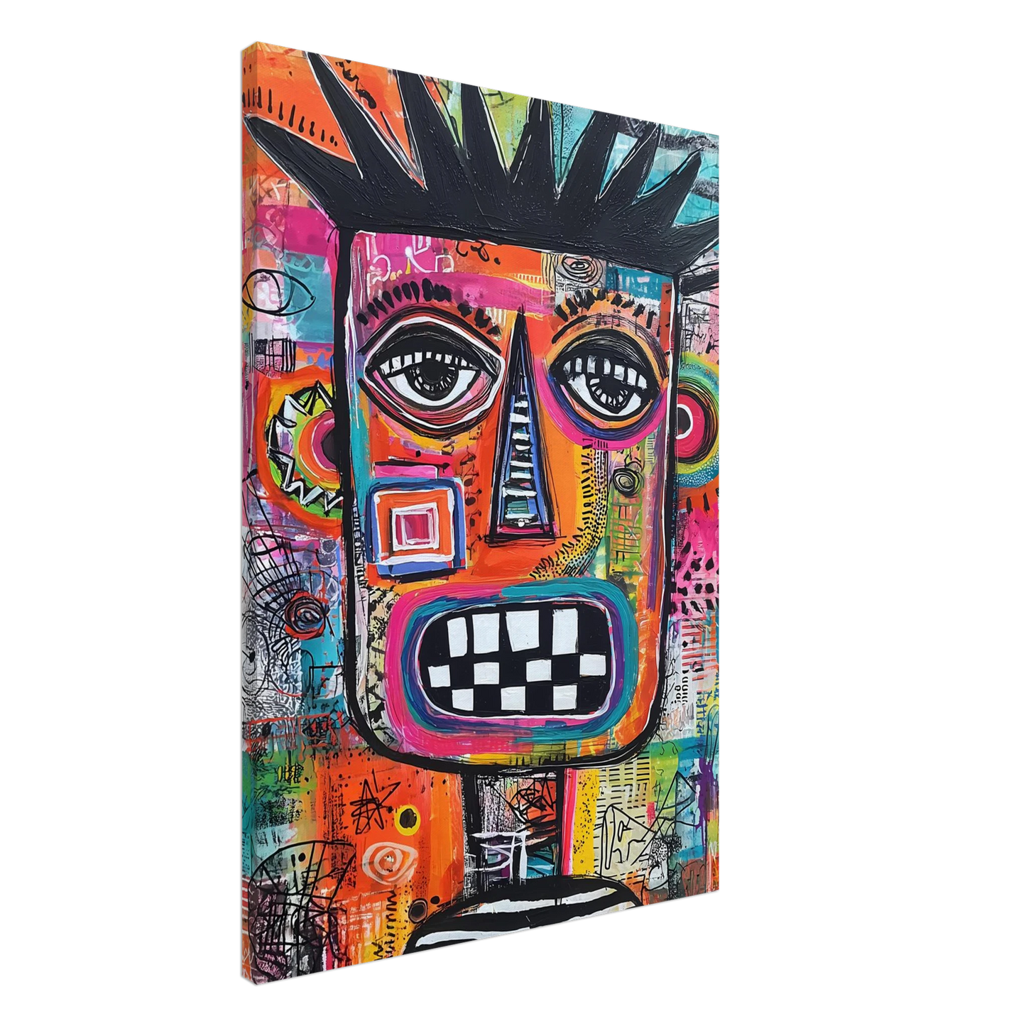 Masque Brut — tableau sur toile — art mural STNCL