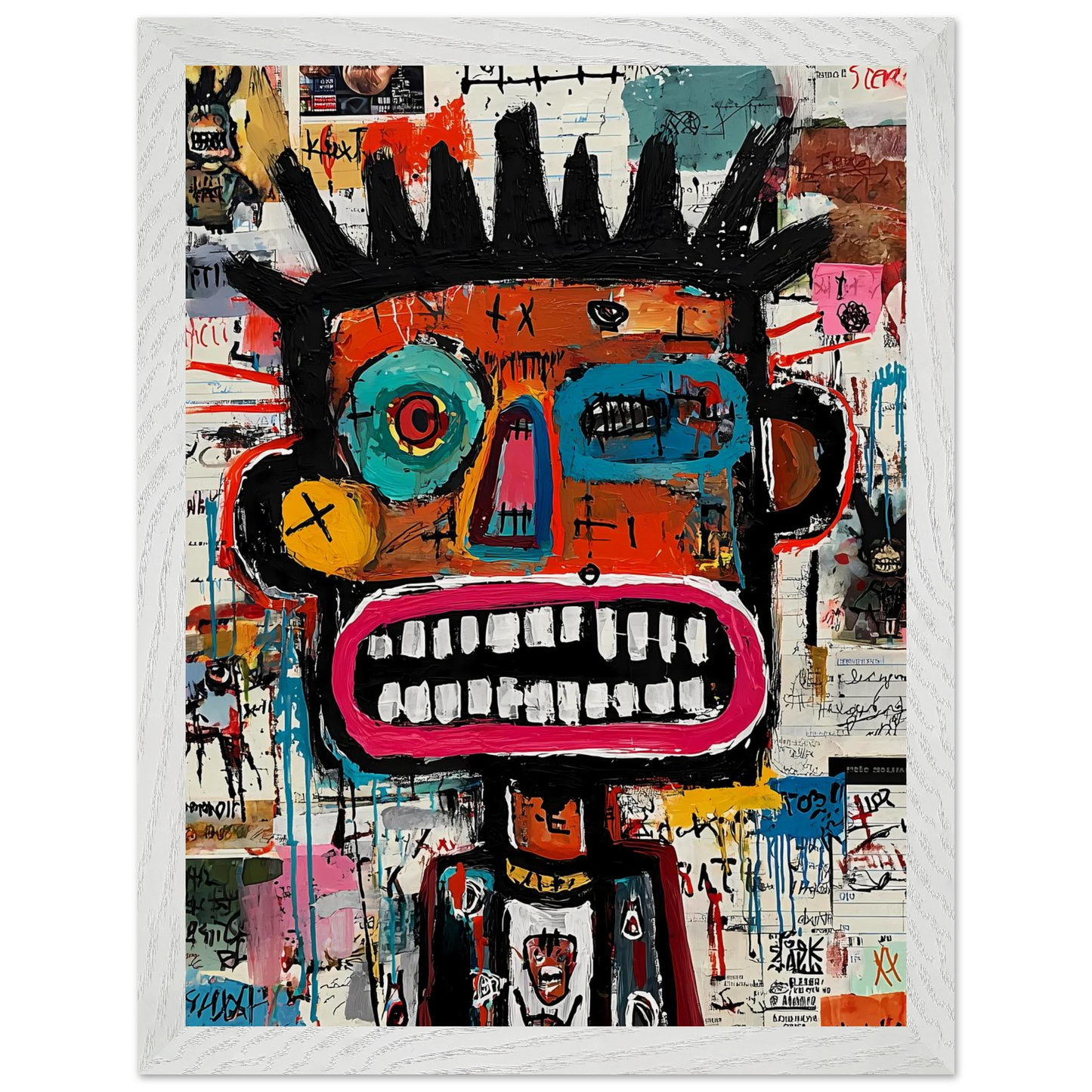 Roi de Papier — tableau encadre bois — vue 9 — art mural STNCL