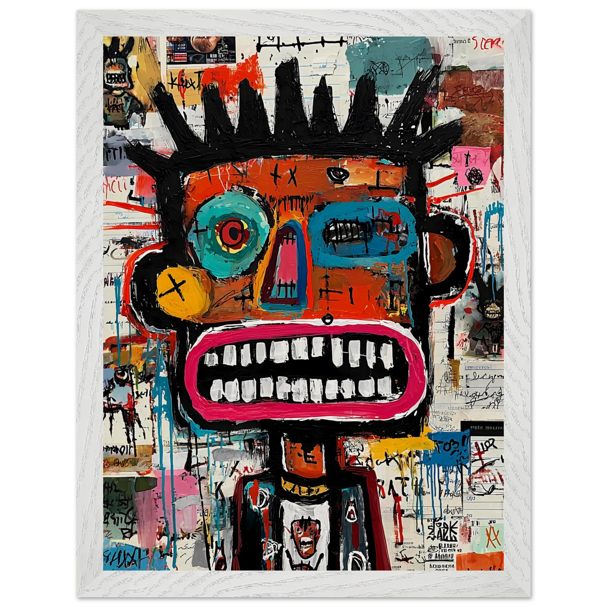 Roi de Papier — tableau encadre bois — vue 9 — art mural STNCL