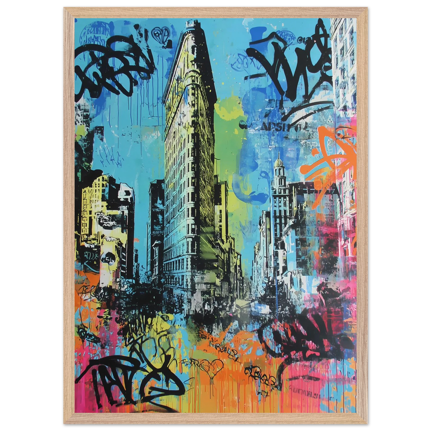 Proue de Manhattan — tableau encadré bois — vue 13 — art mural STNCL