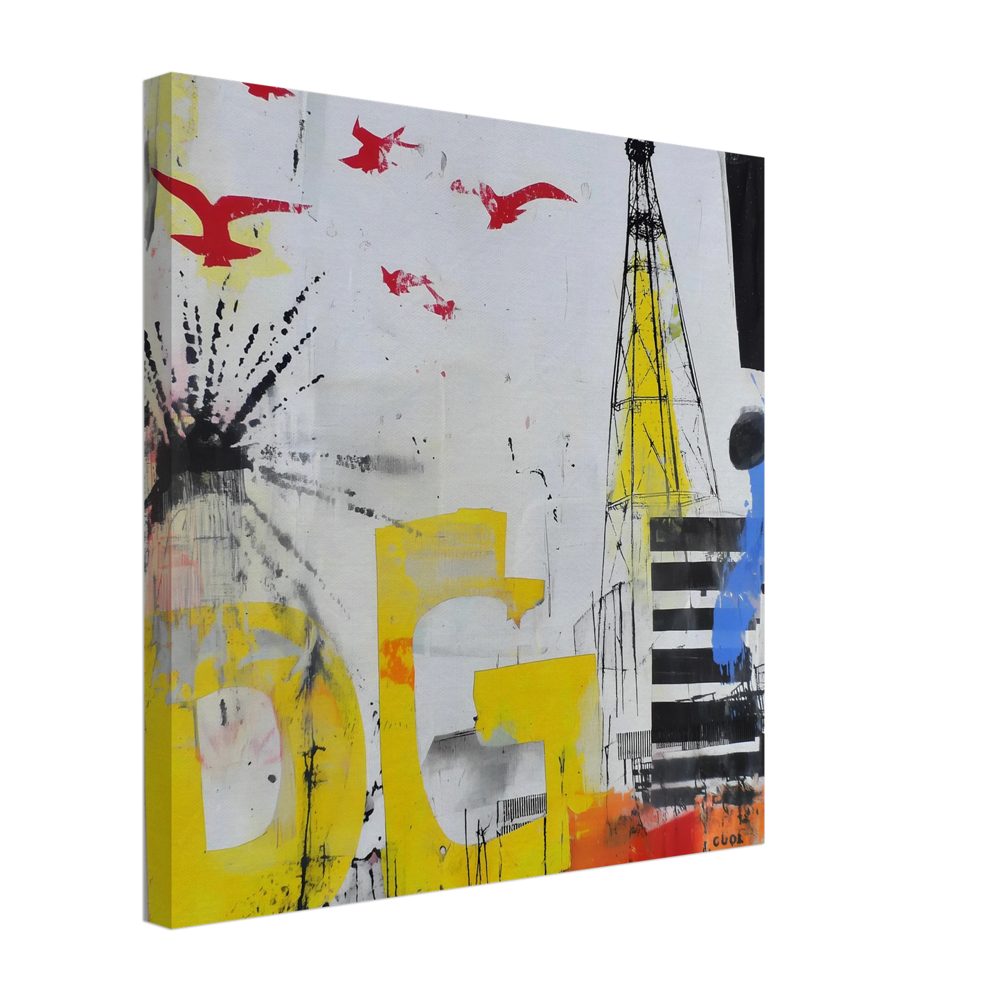 Le Grand Cri — tableau sur toile — vue 4 — art mural STNCL