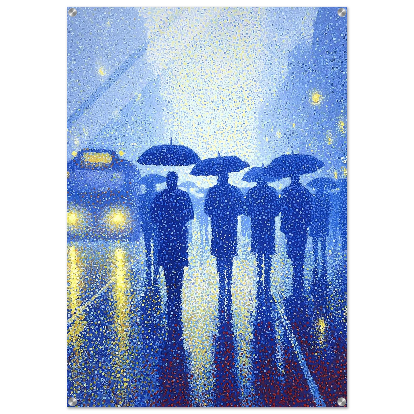 Pluie en Pointillés — tableau plexiglas — art mural STNCL