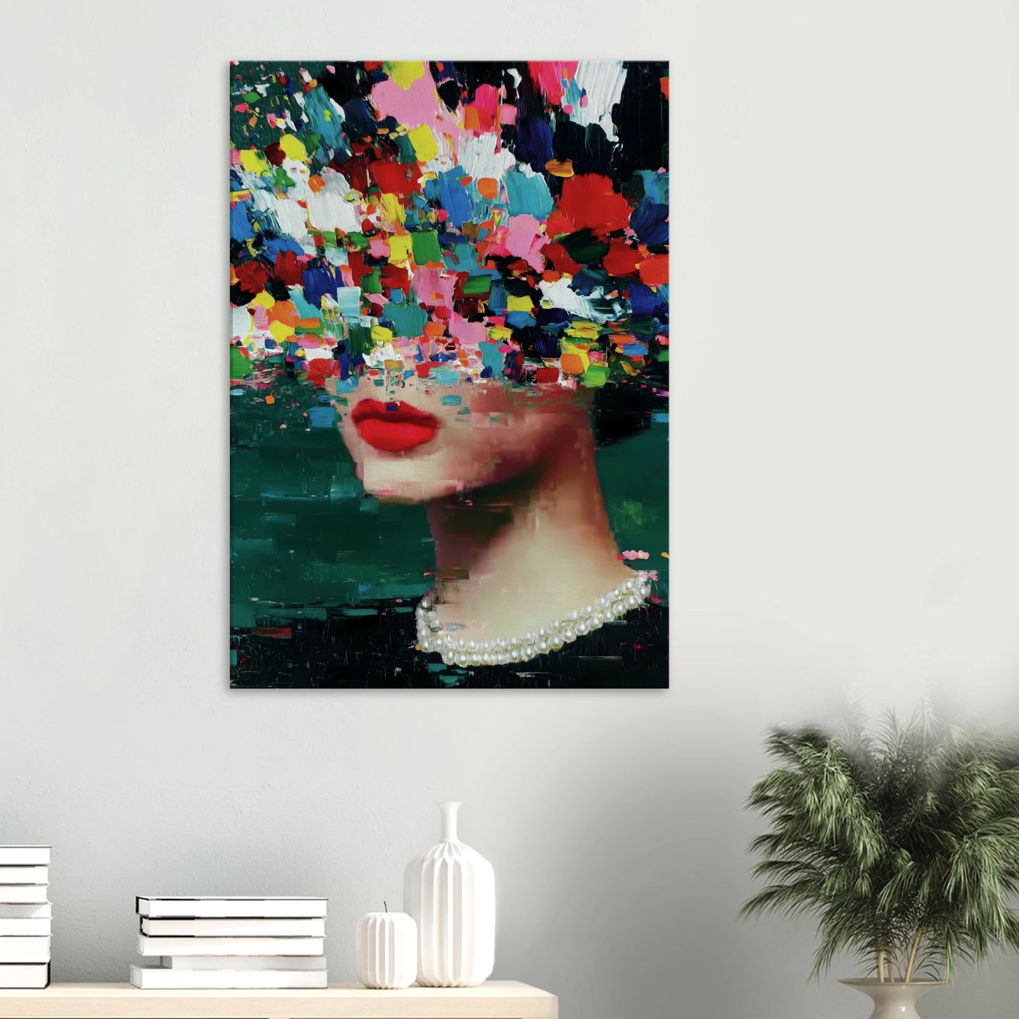 Sous les Fleurs — tableau sur toile — vue 6 — art mural STNCL