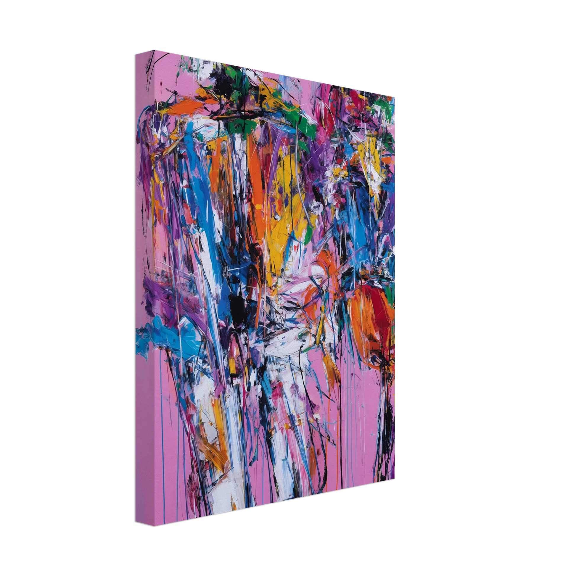 Duo en Tumulte — tableau sur toile — vue 4 — art mural STNCL
