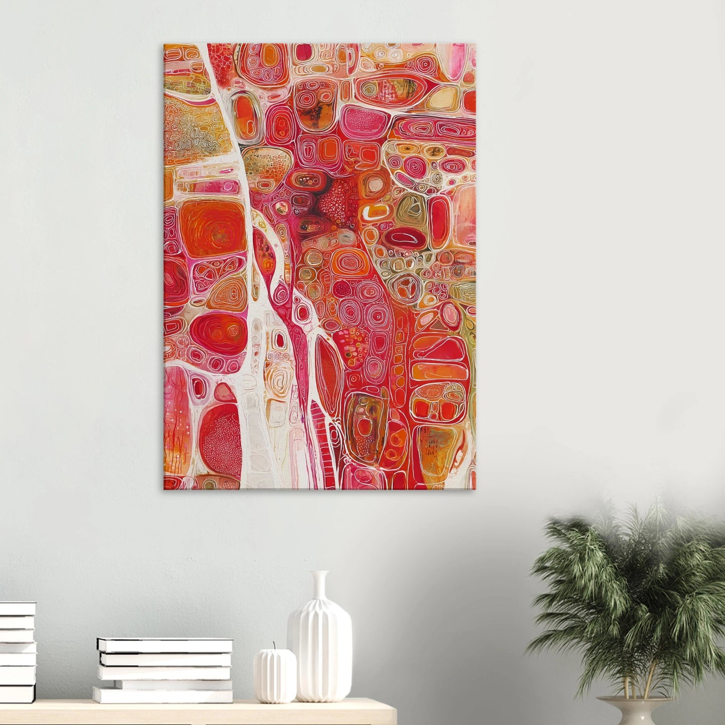 Cellules — tableau sur toile — vue 6 — art mural STNCL