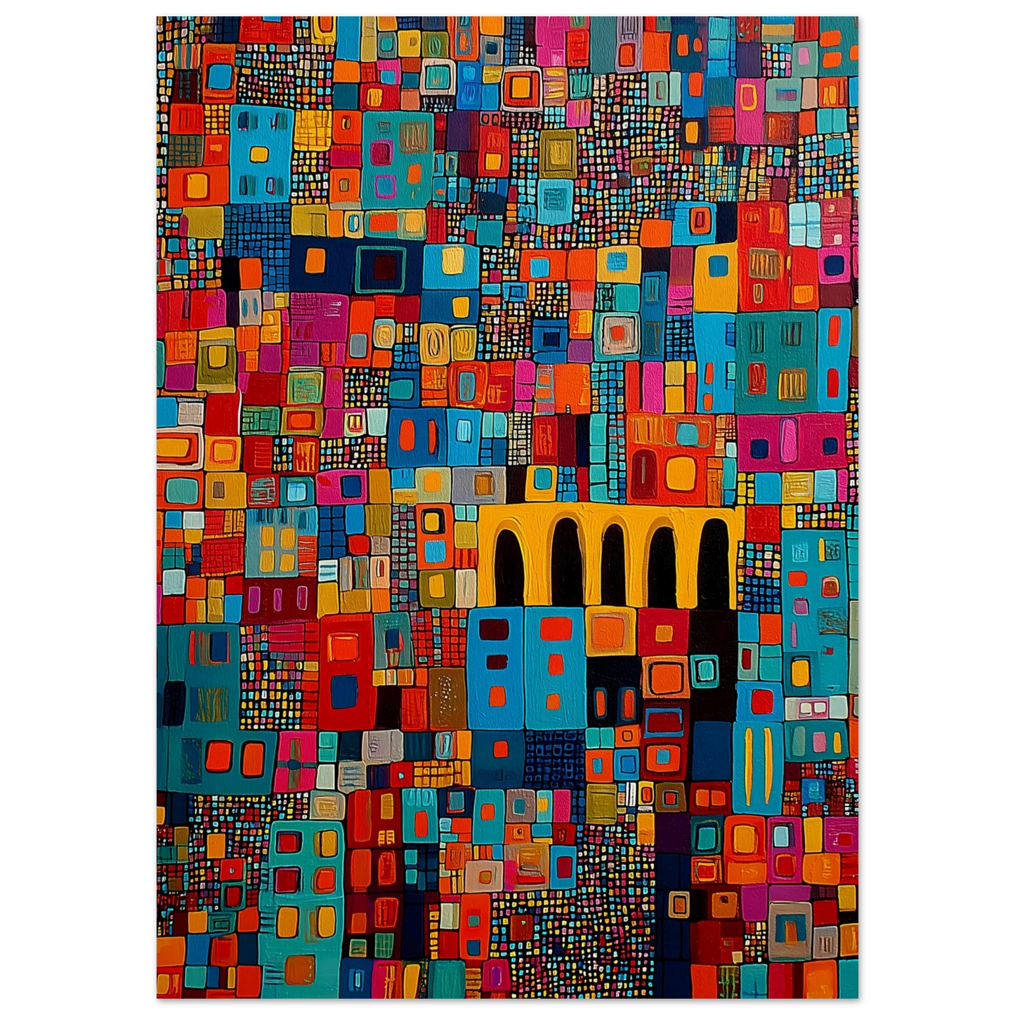 Cité Mosaïque — affiche d'art — vue 5 — art mural STNCL