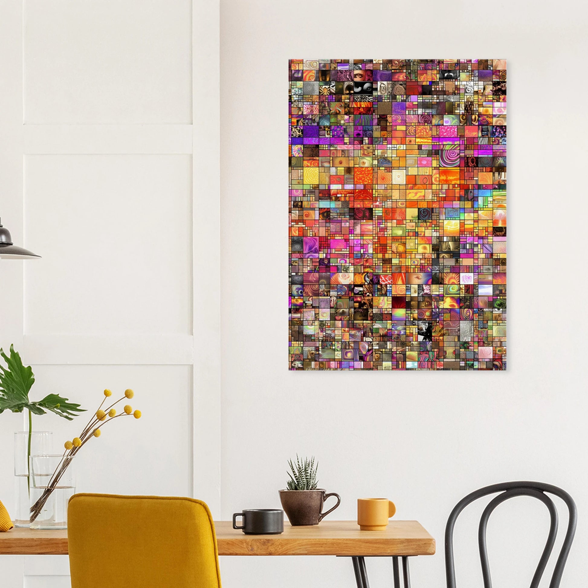 Mosaïque des Mille Mondes — tableau sur toile — vue 8 — art mural STNCL