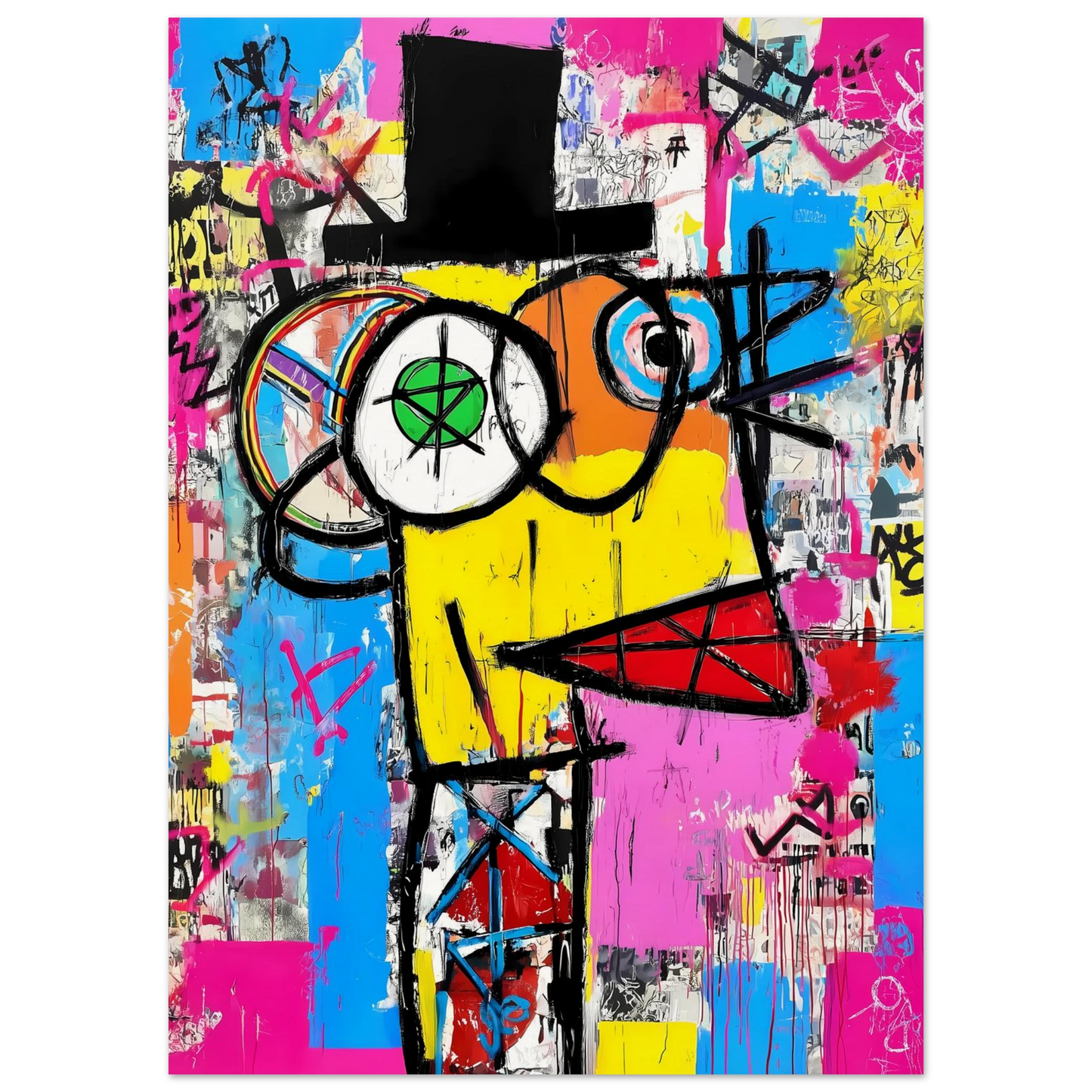 L'Homme au Chapeau Noir — affiche d'art — vue 5 — art mural STNCL
