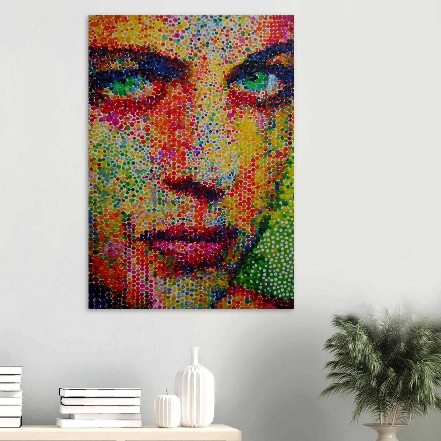 Le Visage en Points — affiche d'art — vue 6 — art mural STNCL