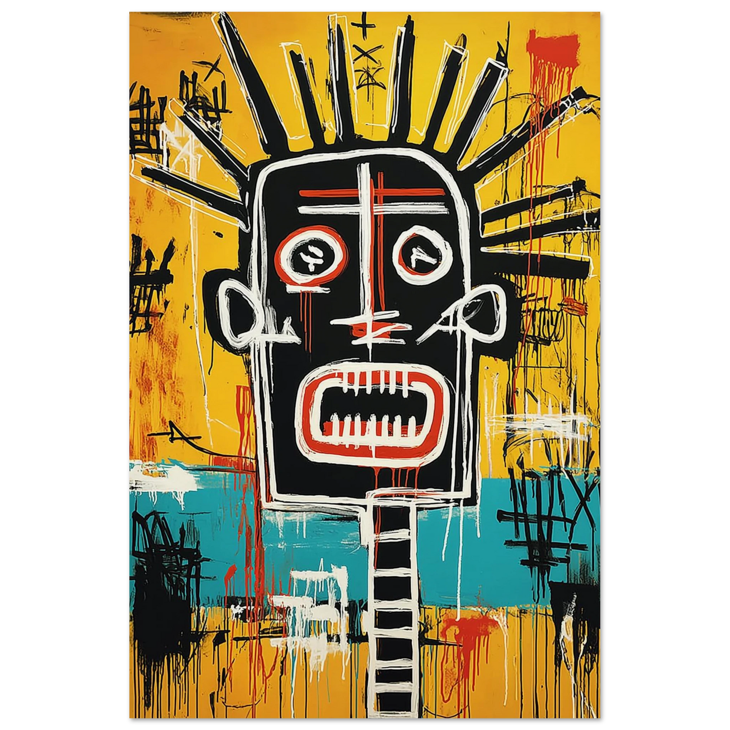 Tête Solaire — affiche d'art — vue 4 — art mural STNCL