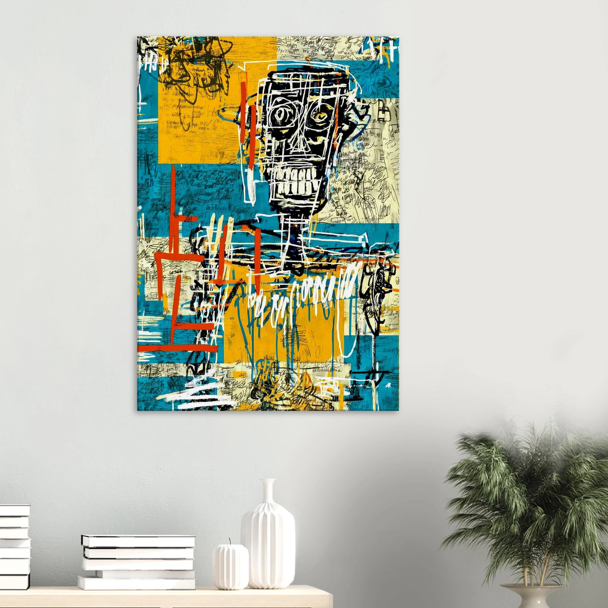 Visage Griffé — tableau sur toile — vue 6 — art mural STNCL