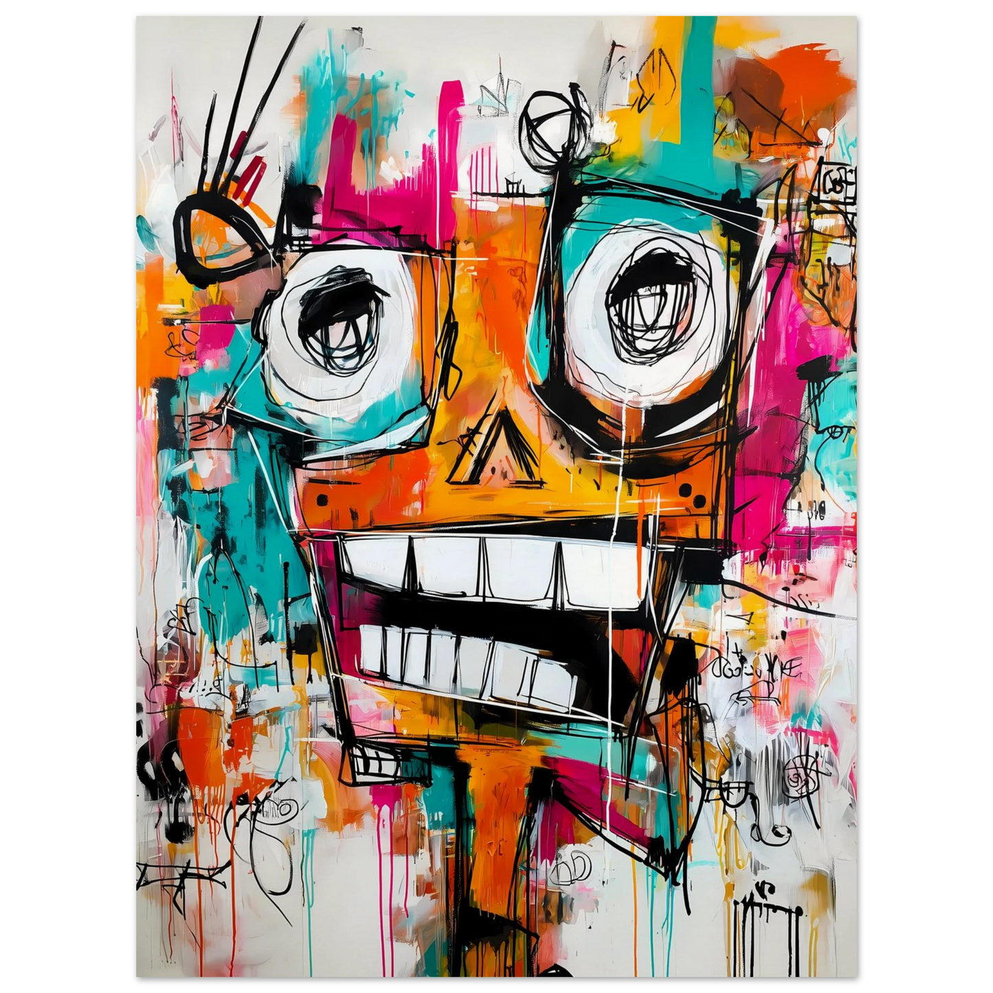 Face à Grands Yeux — affiche d'art — vue 2 — art mural STNCL