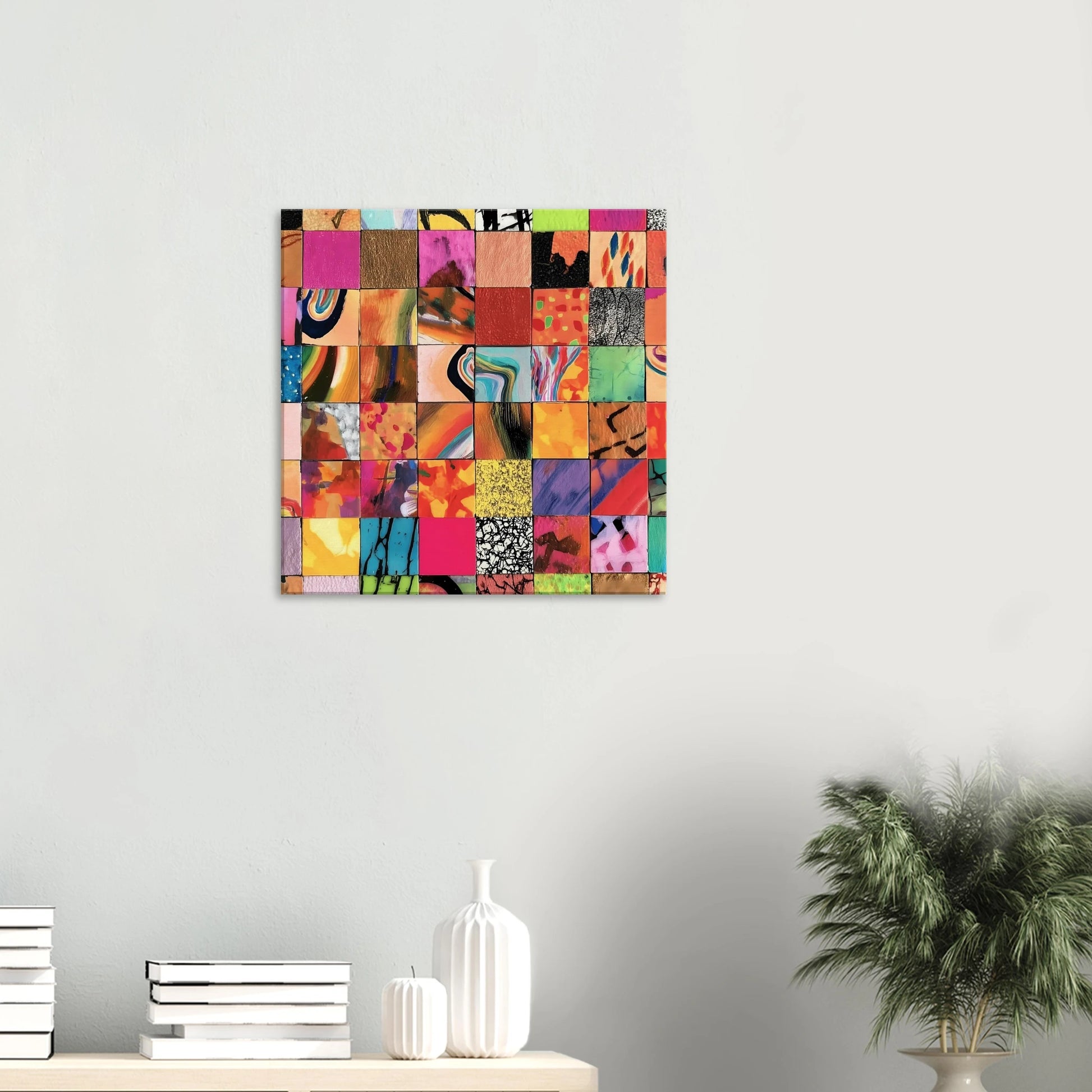Damier des Matières — tableau sur toile — vue 5 — art mural STNCL