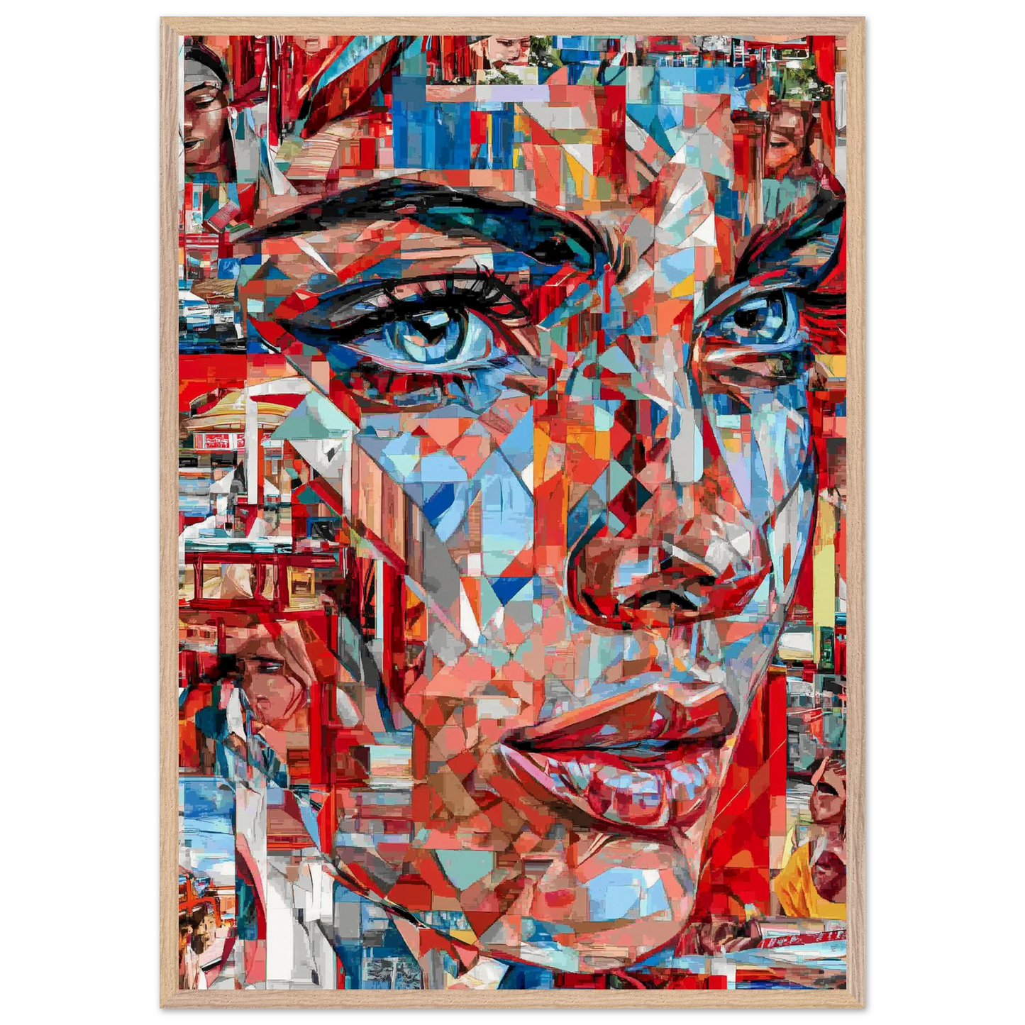 Éclats de Femme — tableau encadre bois — vue 6 — art mural STNCL