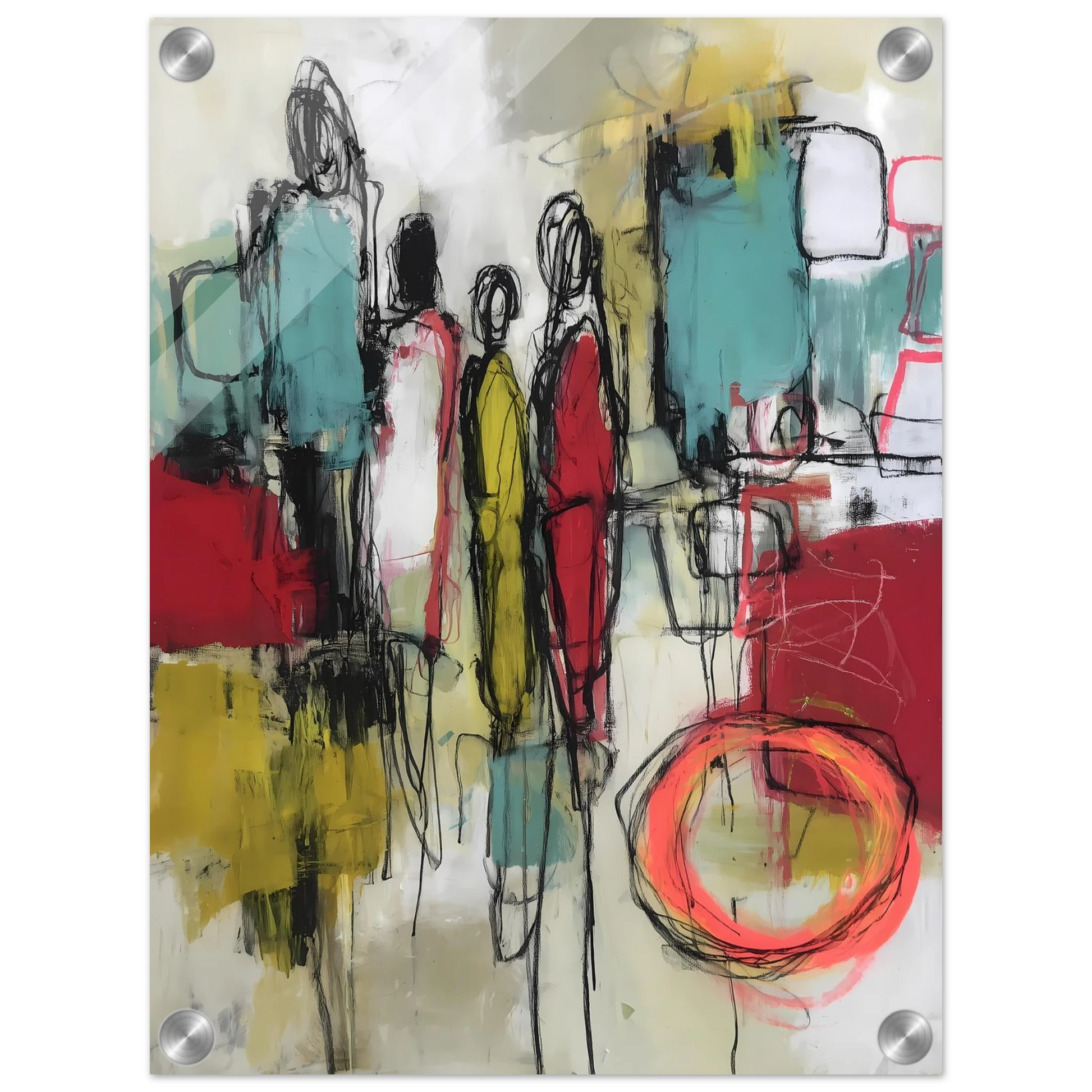 Sédiments d'un Été Brûlé — tableau plexiglas — vue 3 — art mural STNCL