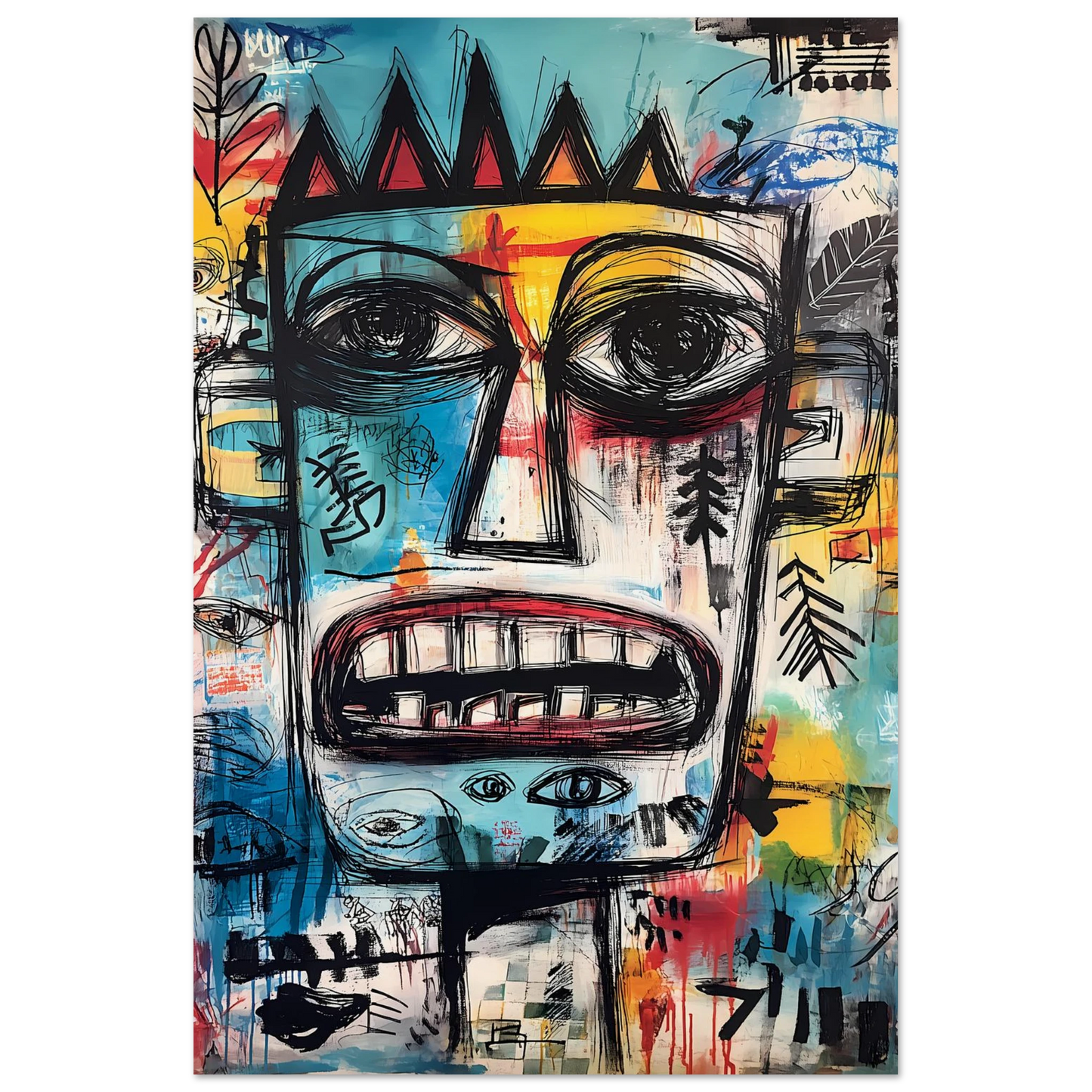 Roi Primitif — affiche d'art — vue 4 — art mural STNCL
