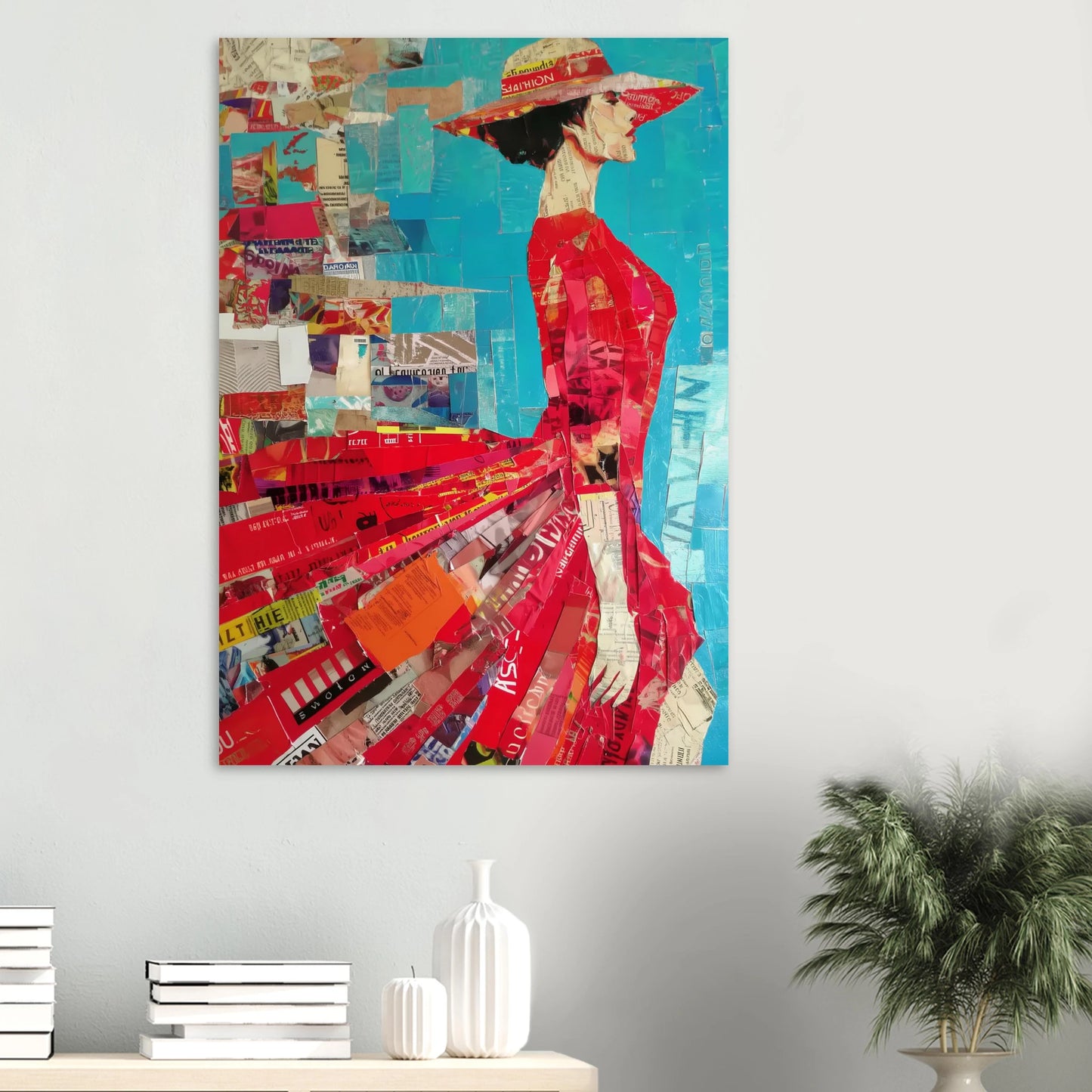 La Robe Rouge — affiche d'art — vue 6 — art mural STNCL