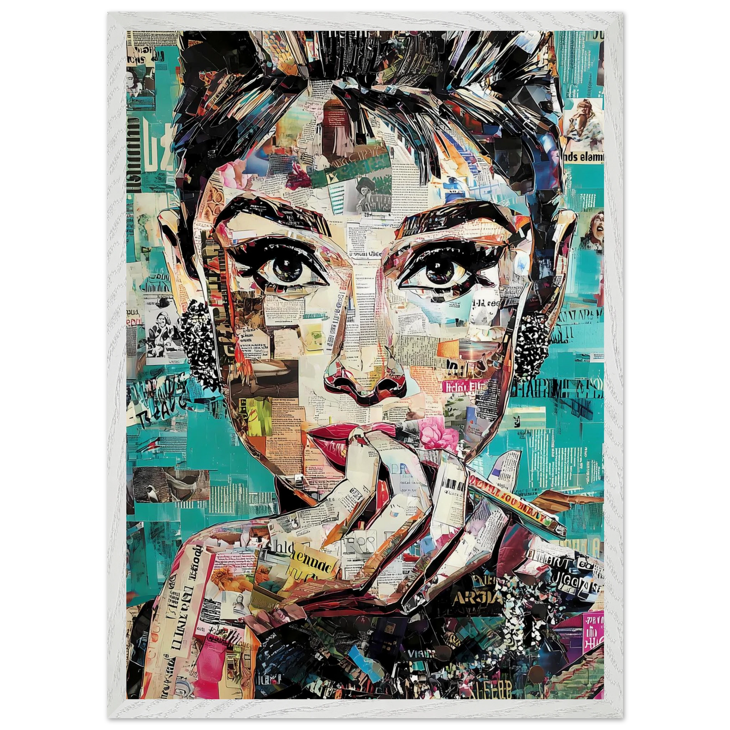Regard de Papier — tableau encadré bois — vue 11 — art mural STNCL