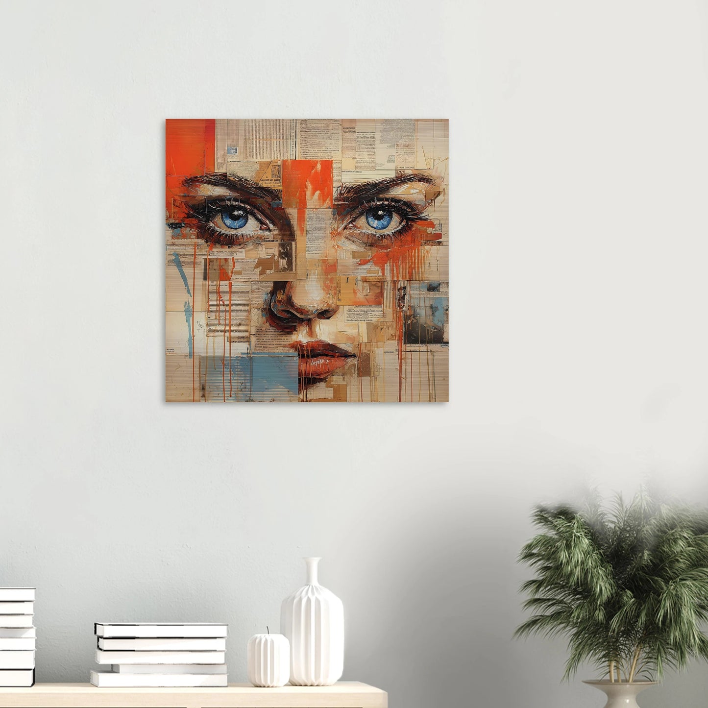 Sur les Pages — tableau aluminium — vue 5 — art mural STNCL