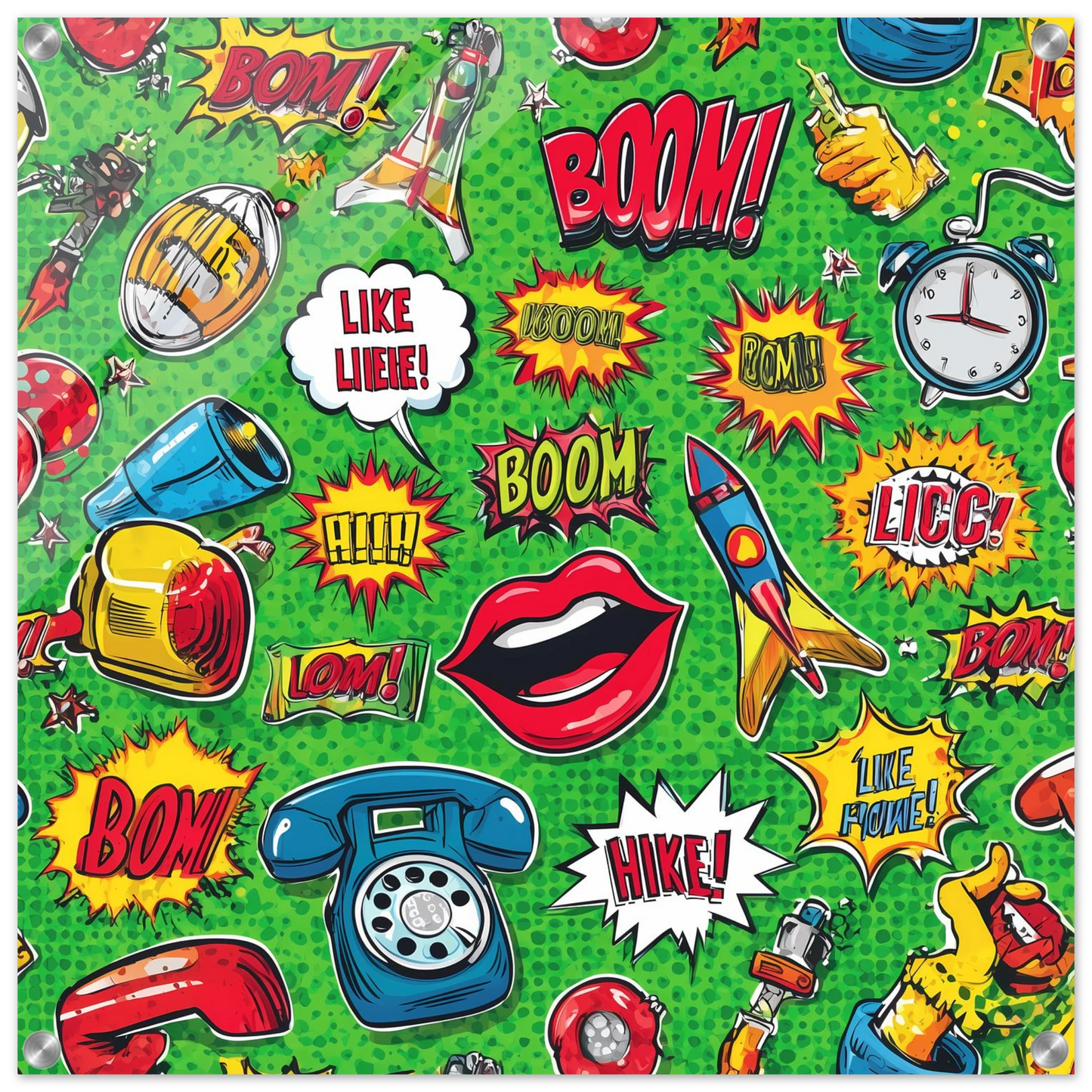 Explosion Pop — tableau plexiglas — art mural STNCL
