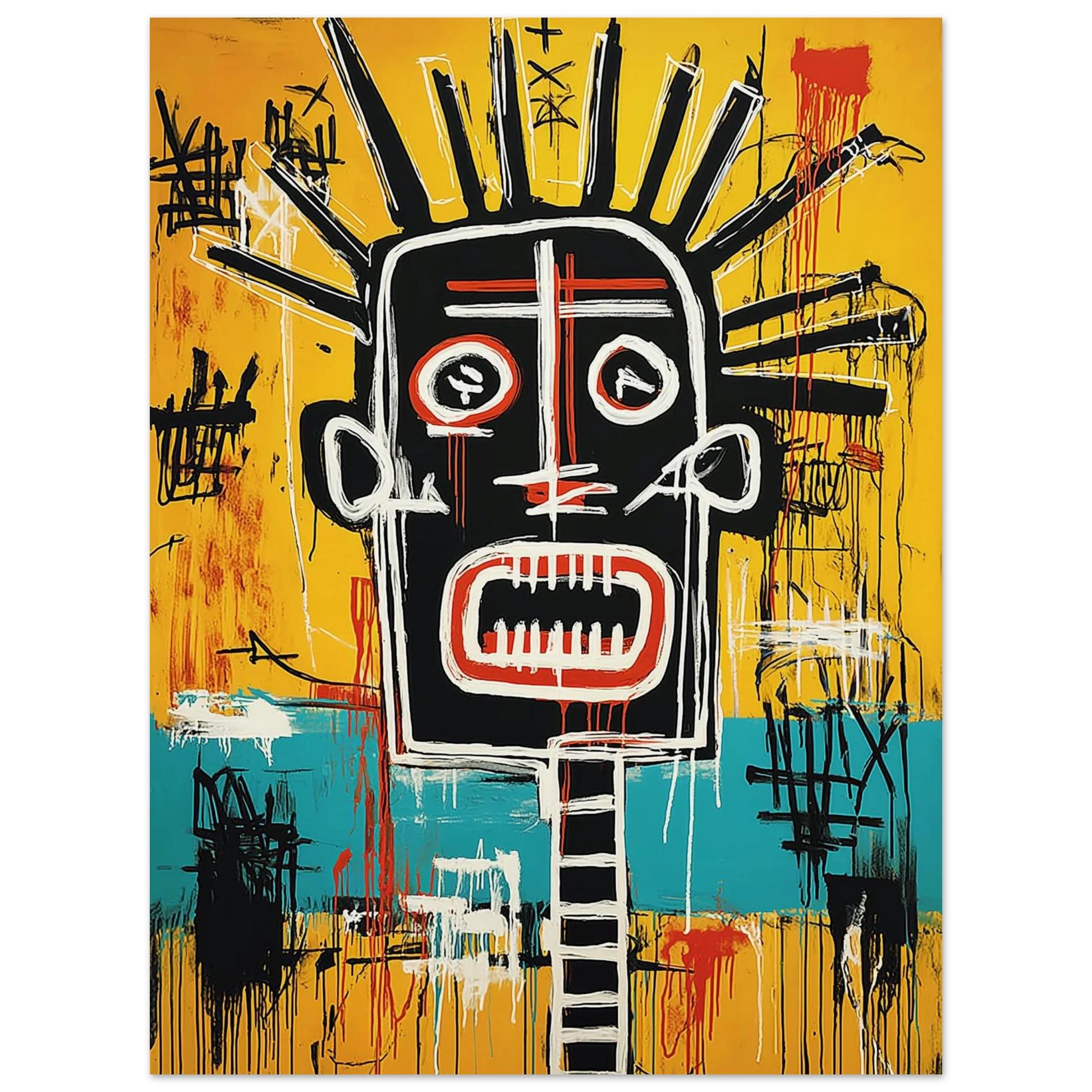 Tête Solaire — affiche d'art — vue 2 — art mural STNCL