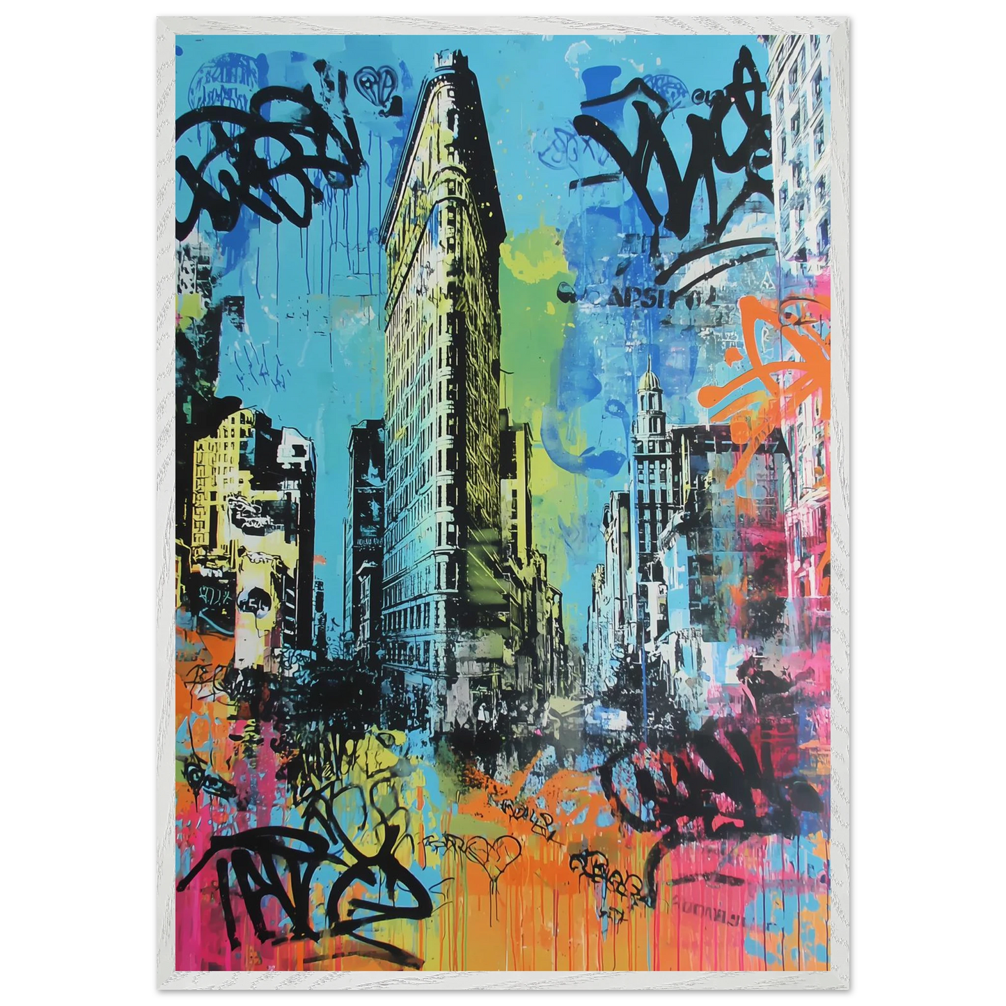 Proue de Manhattan — tableau encadré bois — vue 5 — art mural STNCL