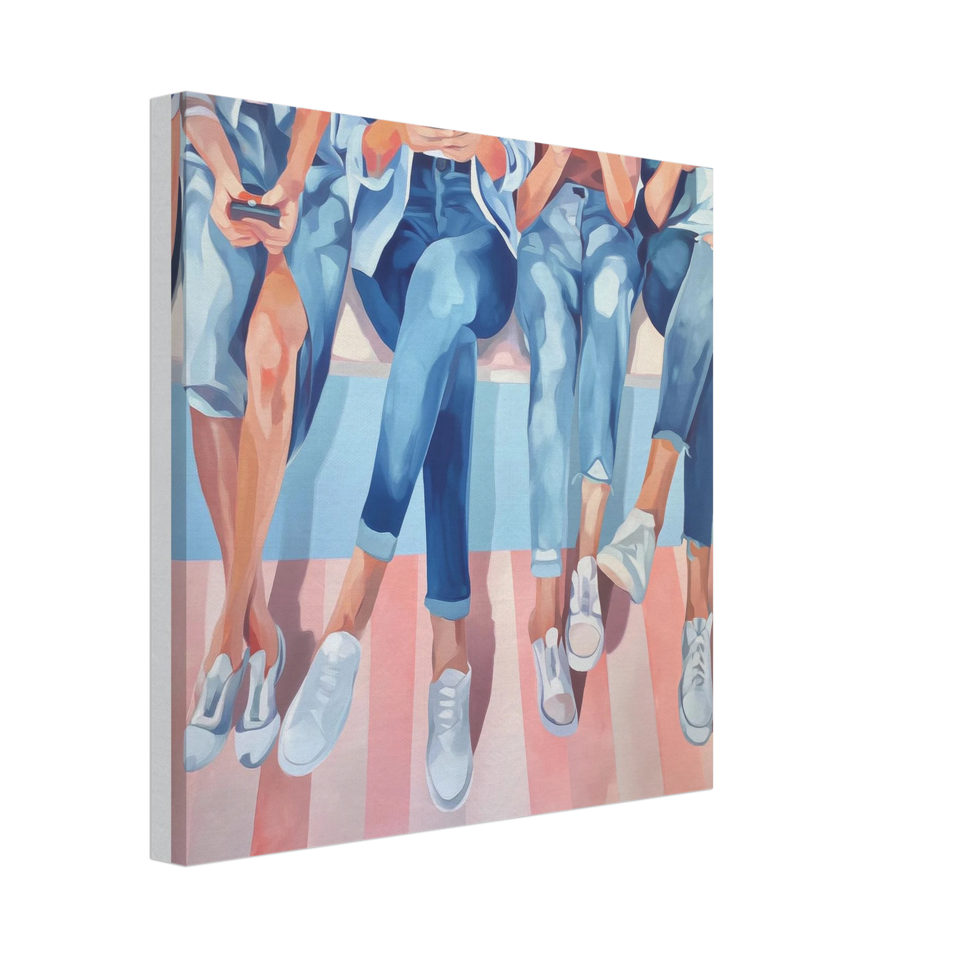 Génération Connectée — tableau sur toile — vue 2 — art mural STNCL