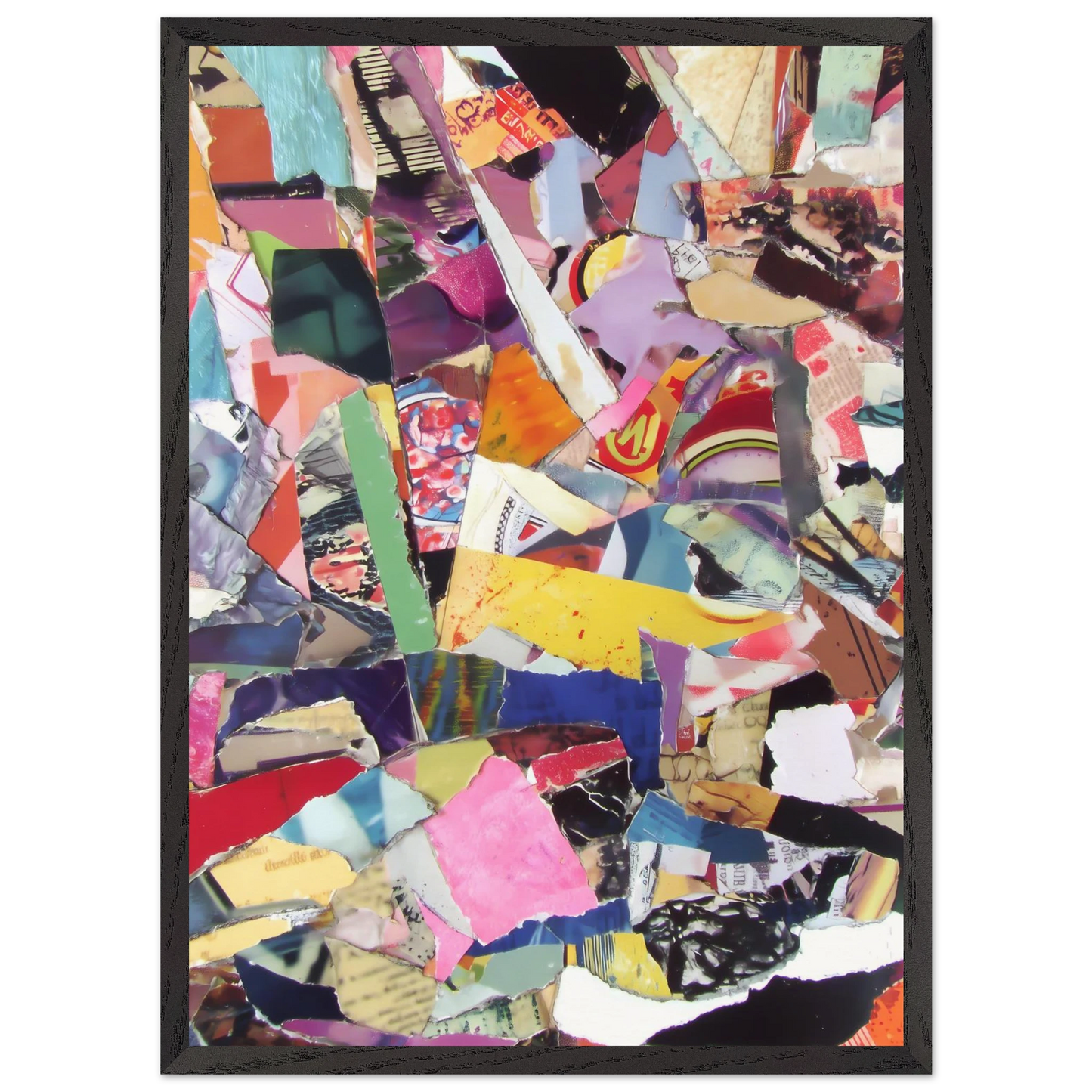 Fragments d'une Ville — tableau encadre bois — vue 10 — art mural STNCL