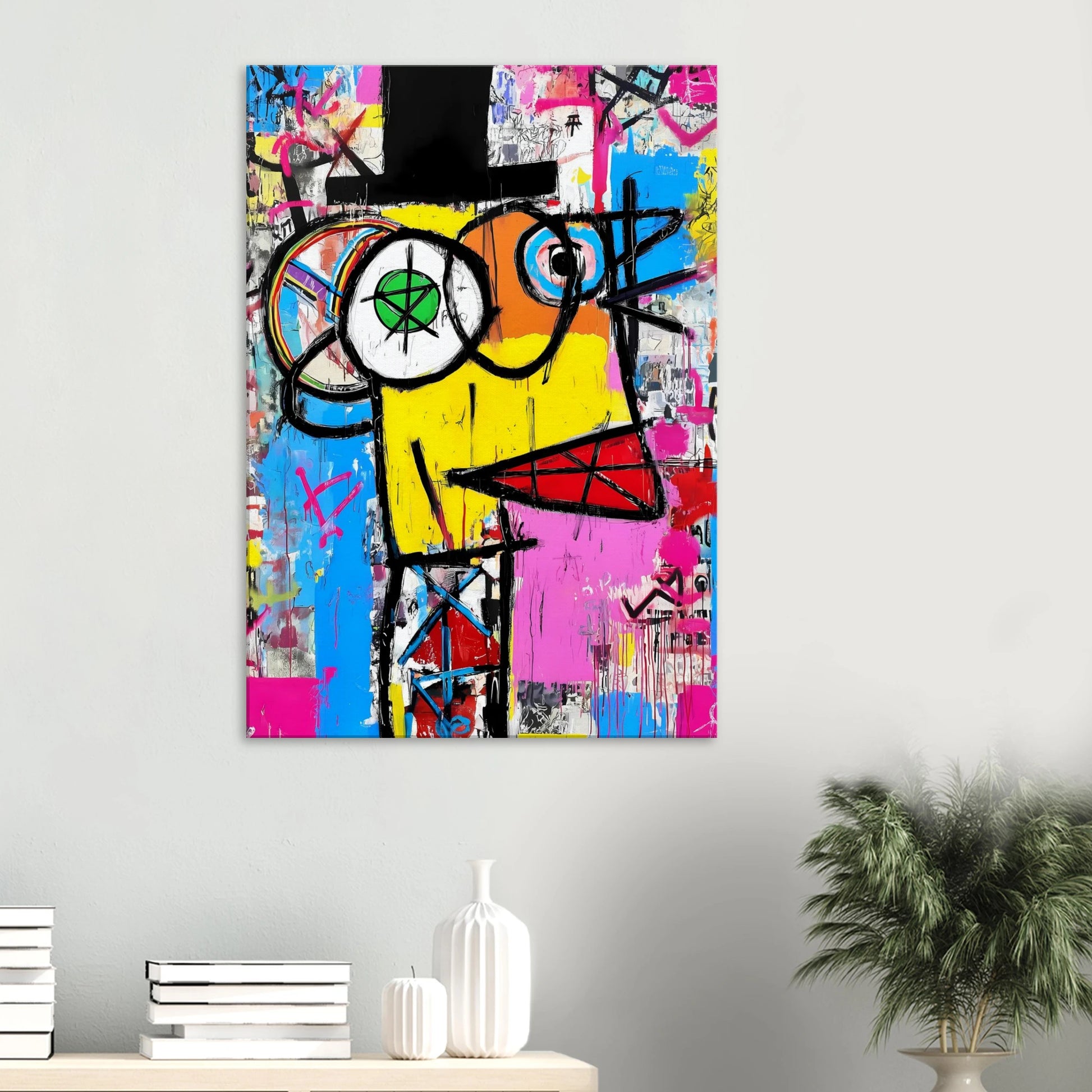 L'Homme au Chapeau Noir — tableau sur toile — vue 6 — art mural STNCL