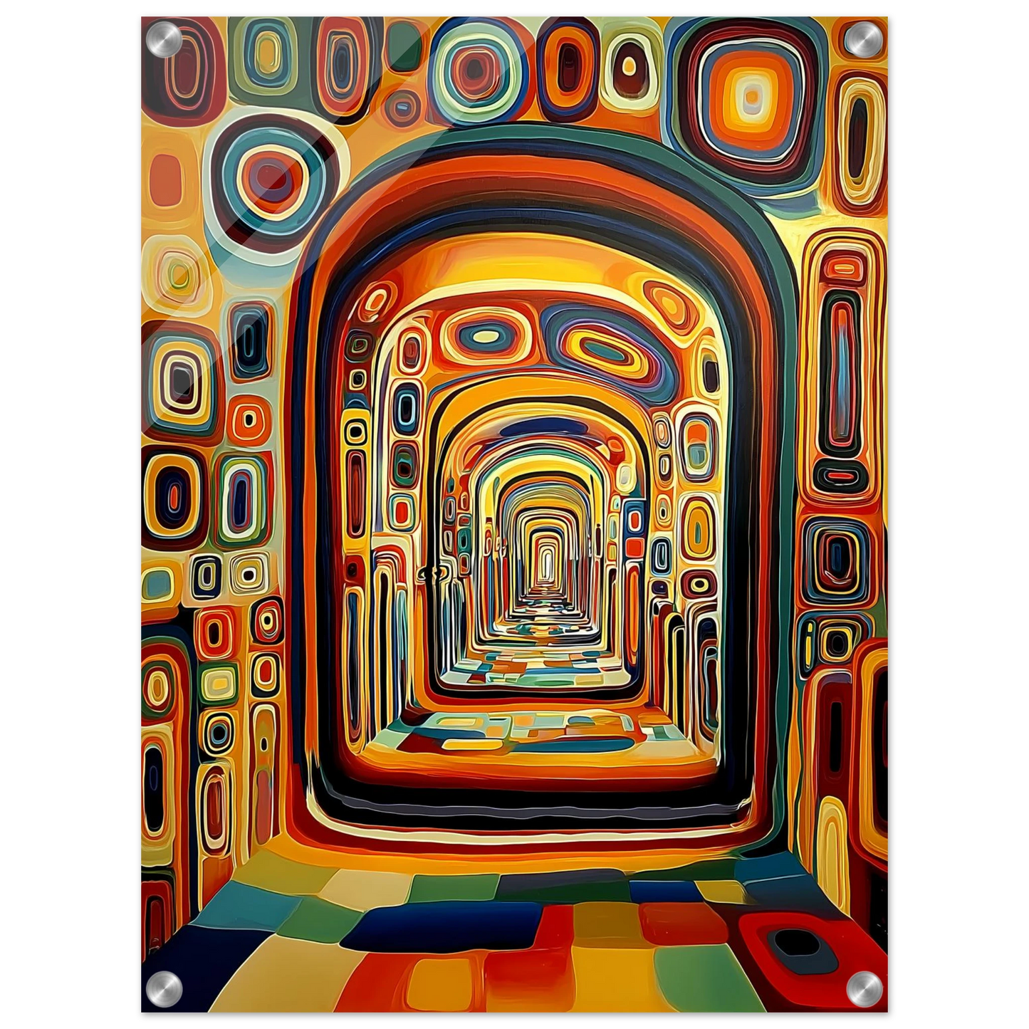 Enfilade Sans Fin — tableau plexiglas — vue 4 — art mural STNCL