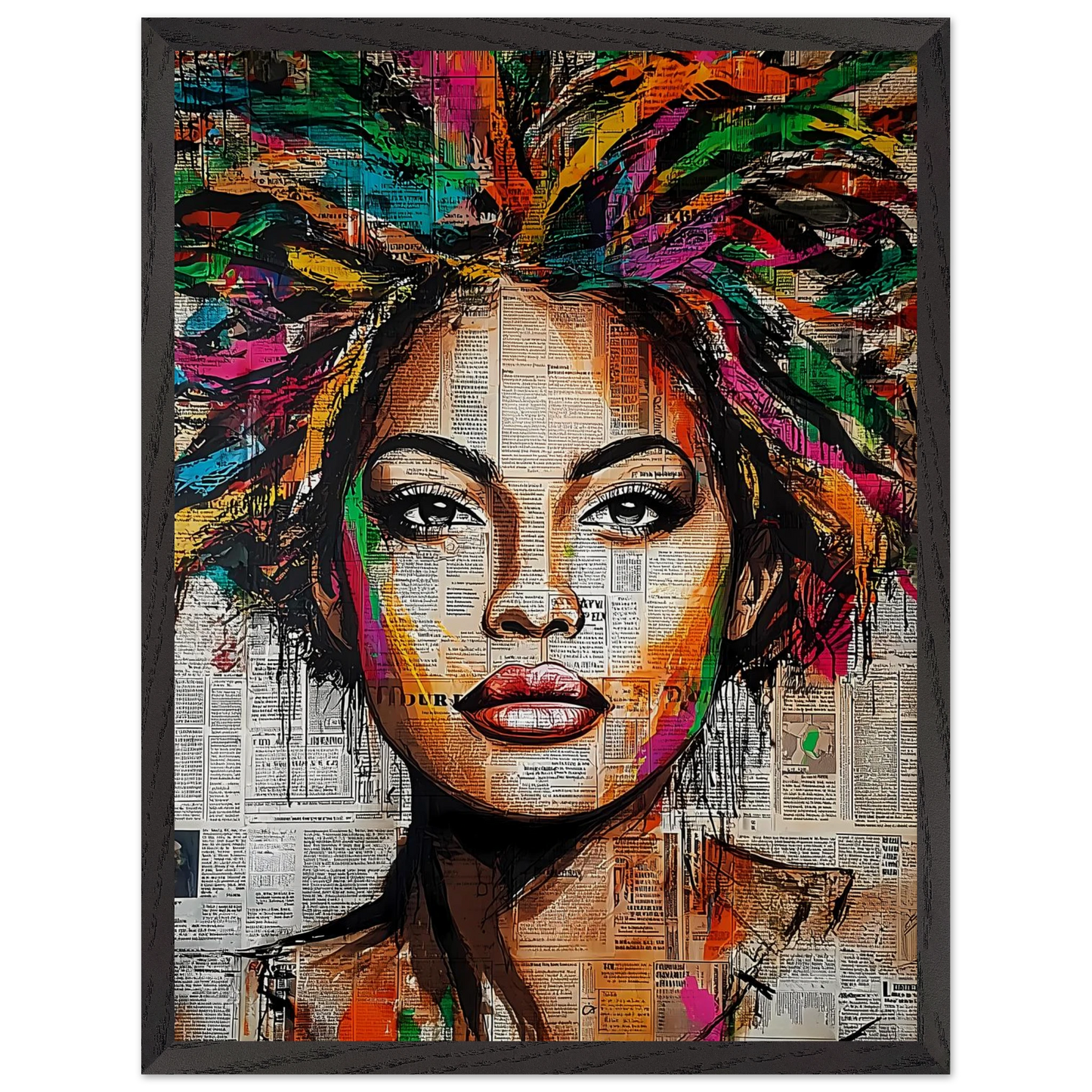 Tête d'Affiche — tableau encadré bois — vue 15 — art mural STNCL