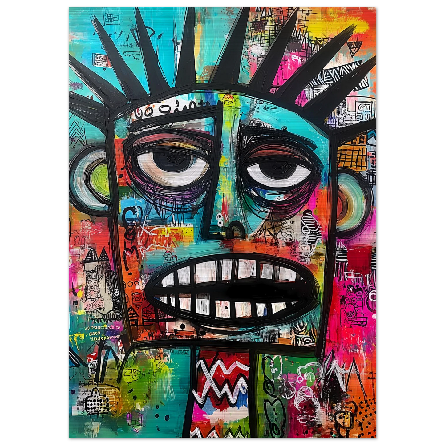 Le Cri Muet — tableau aluminium — vue 4 — art mural STNCL
