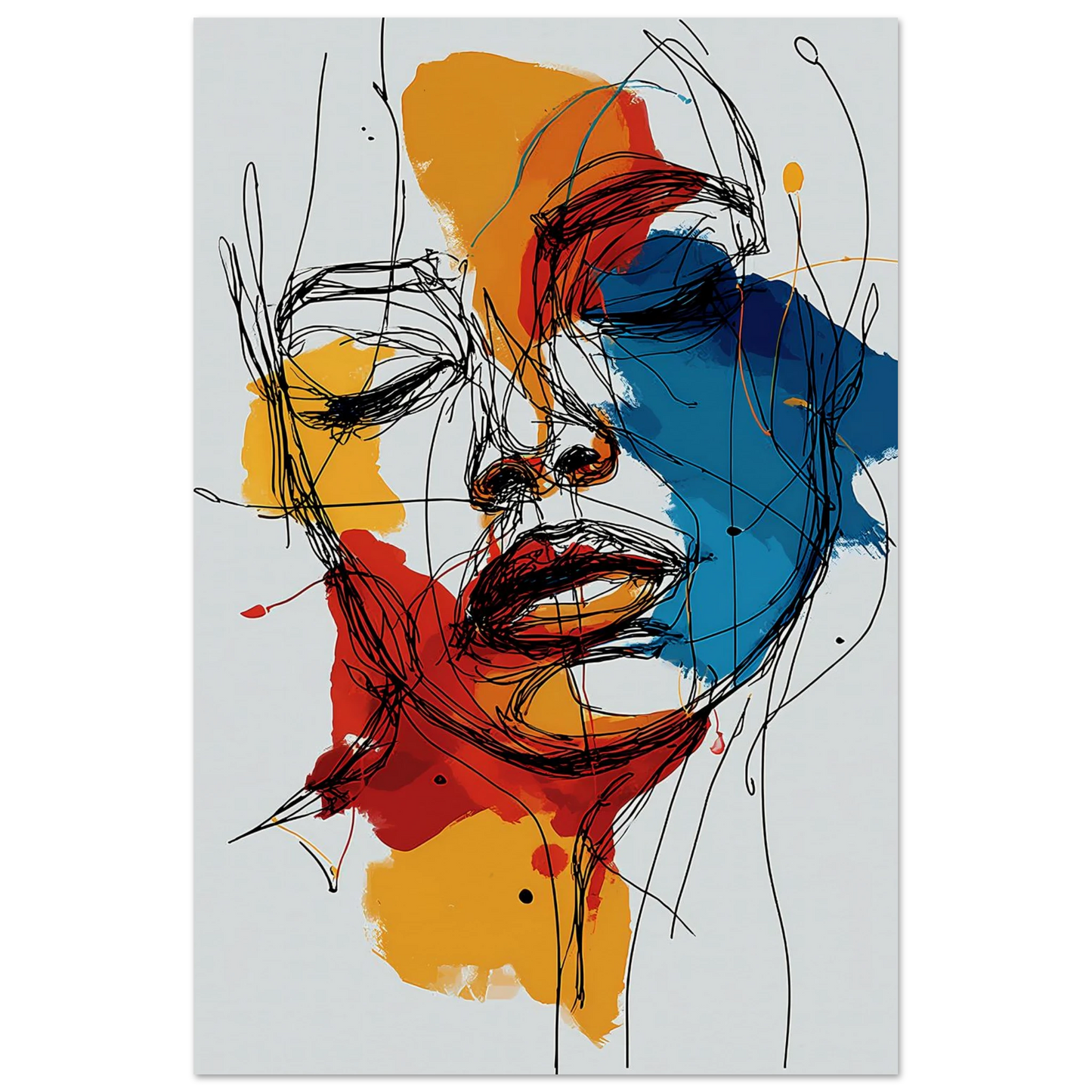 Visage en Filigrane — affiche d'art — vue 4 — art mural STNCL