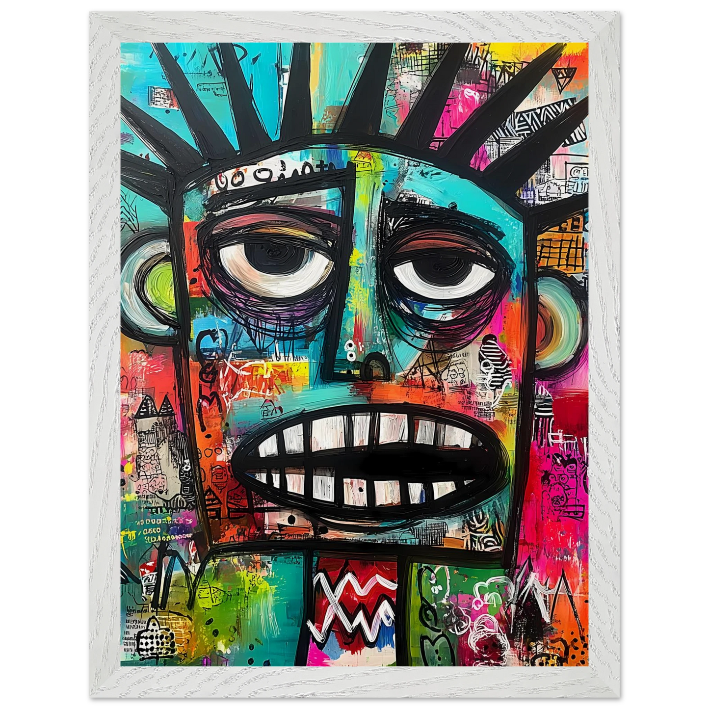 Le Cri Muet — tableau encadré bois — vue 9 — art mural STNCL