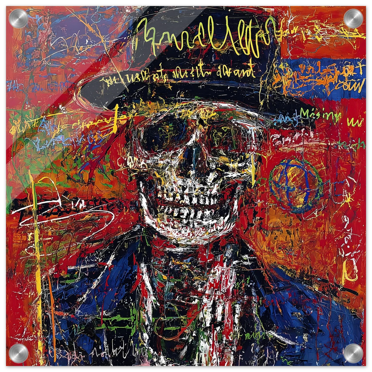 Dandy Macabre — tableau plexiglas — vue 4 — art mural STNCL