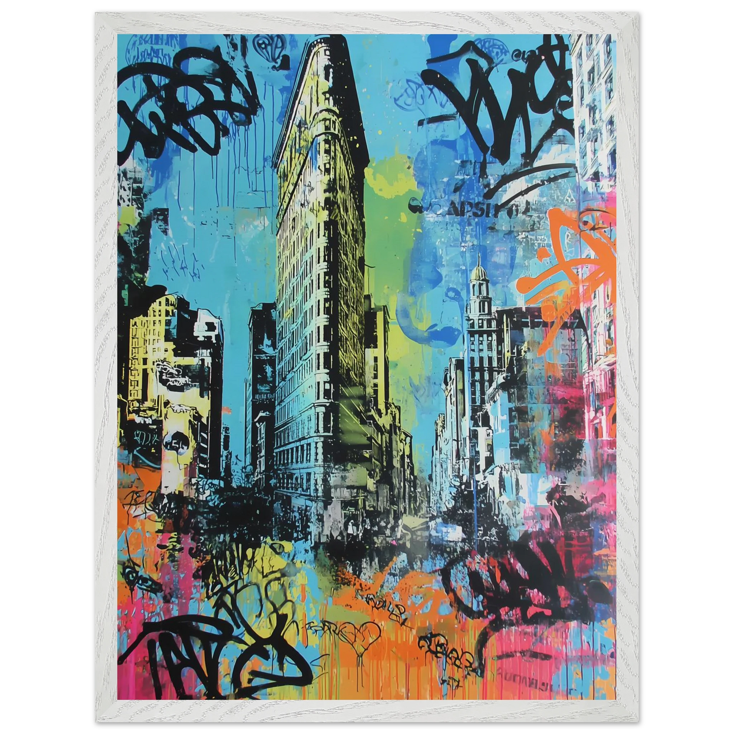 Proue de Manhattan — tableau encadré bois — vue 8 — art mural STNCL