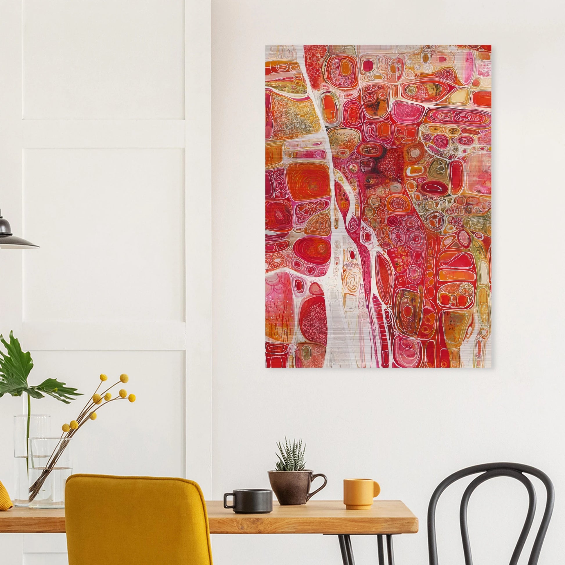 Cellules — tableau aluminium — vue 8 — art mural STNCL