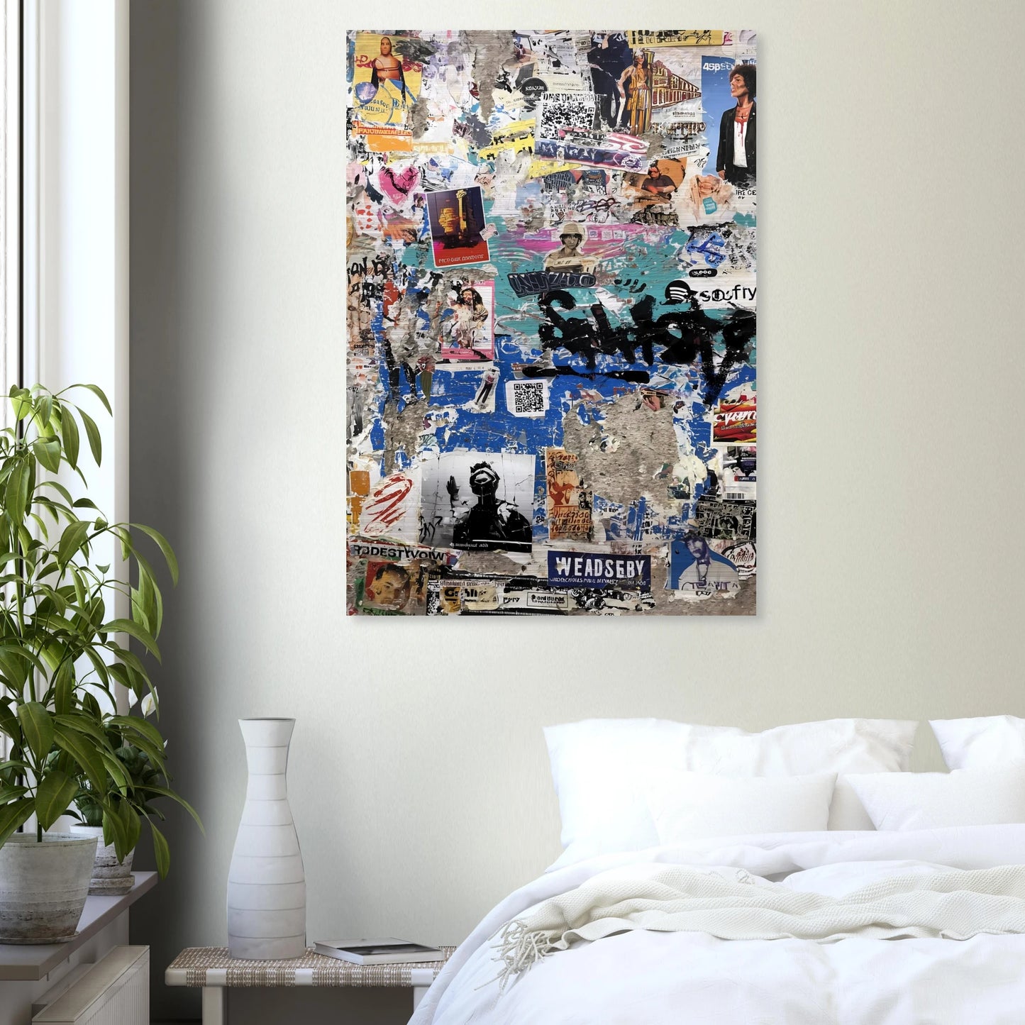 Le Mur Affiché — tableau aluminium — vue 7 — art mural STNCL