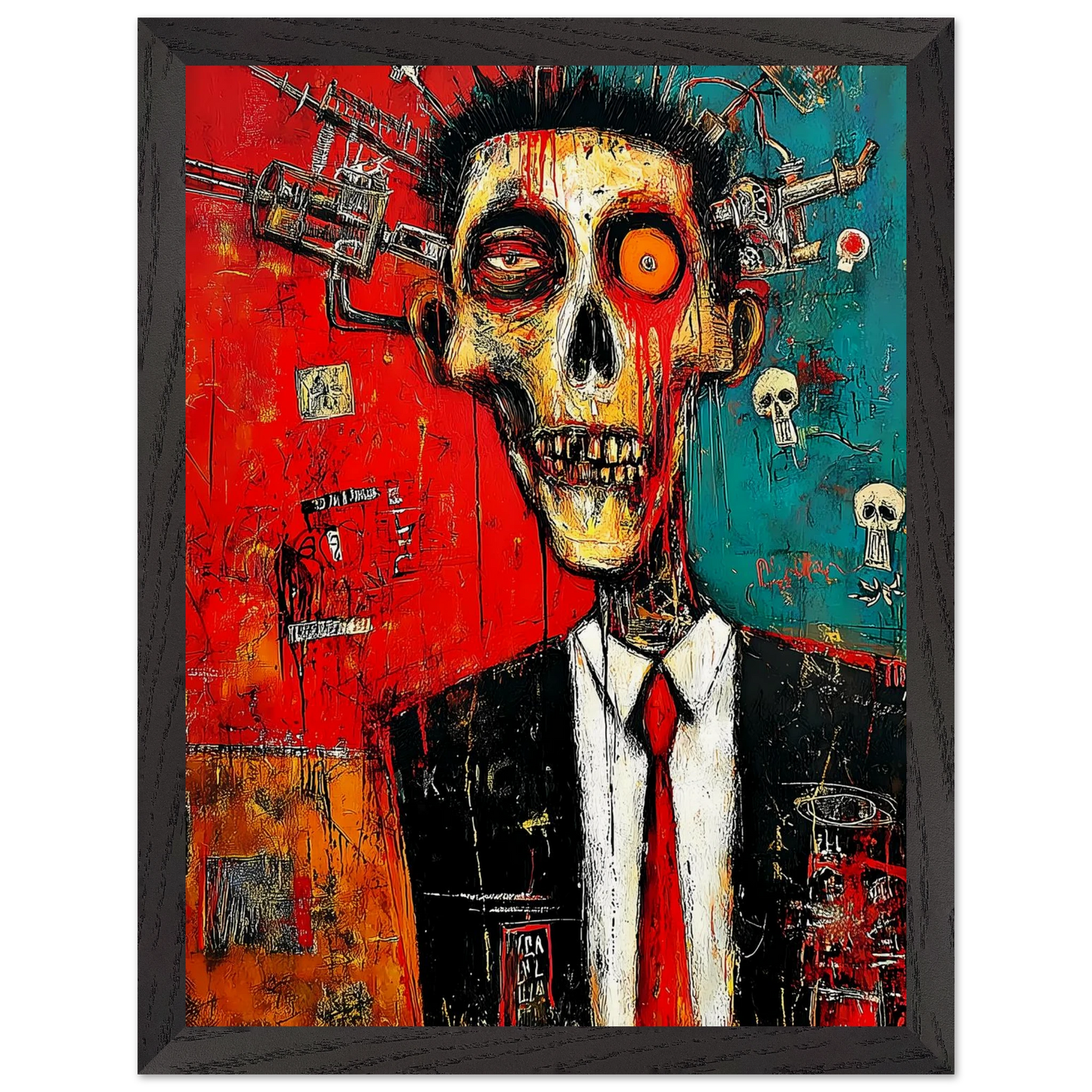 Cadre Mortel — tableau encadre bois — vue 4 — art mural STNCL