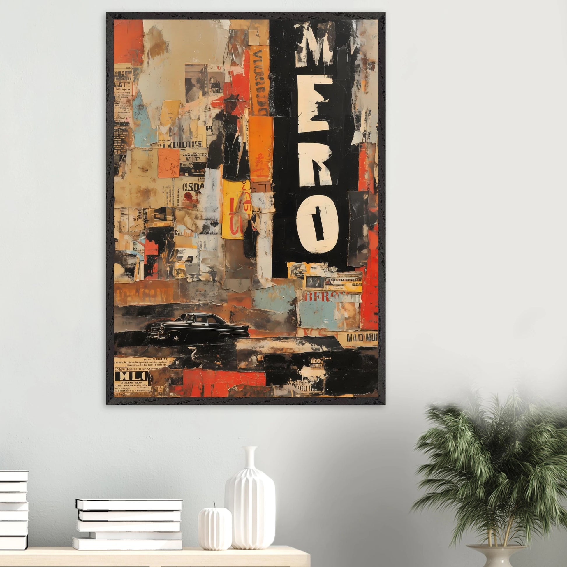 Affiches Lacérées — tableau encadré bois — vue 16 — art mural STNCL