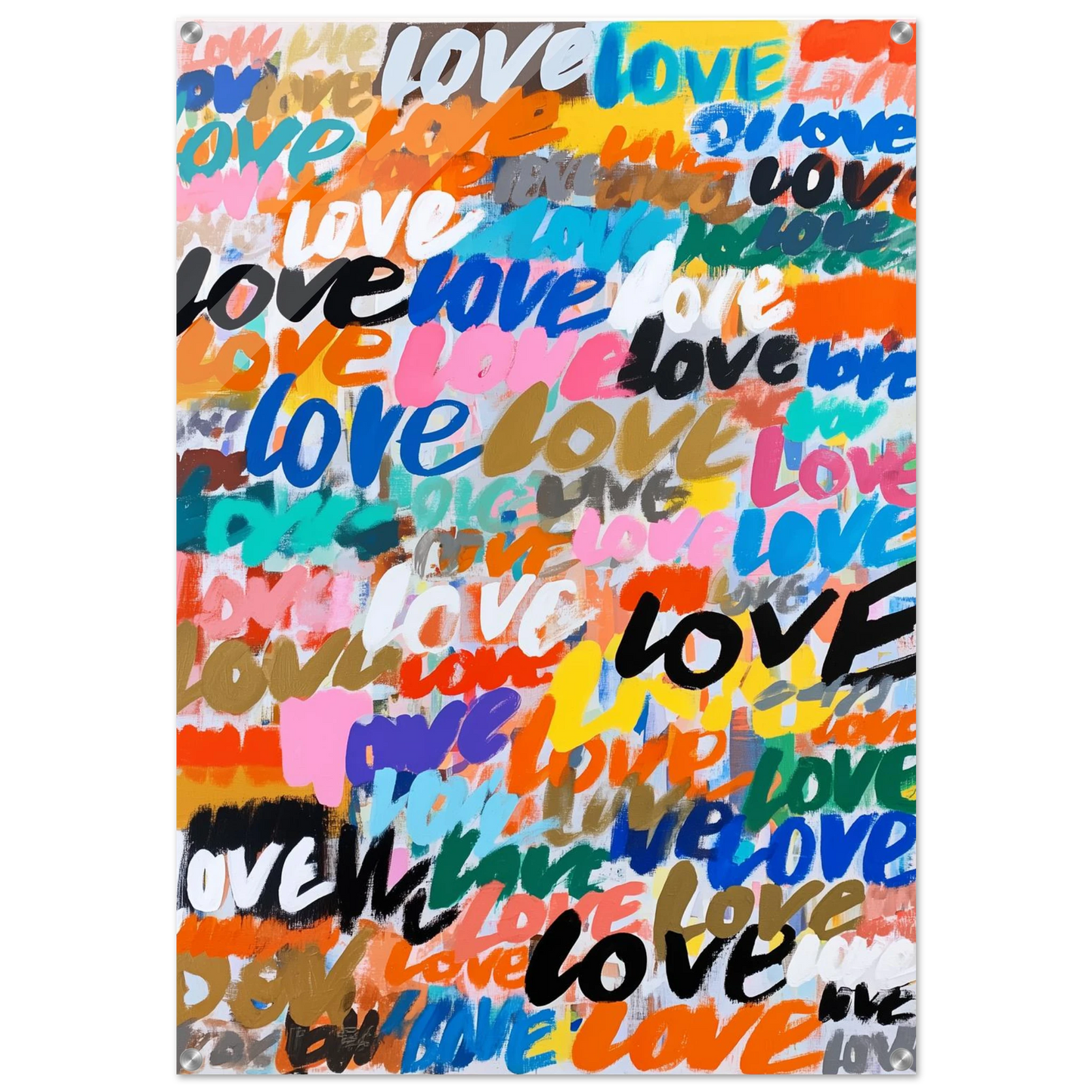 Amour en Mille Couleurs — tableau plexiglas — art mural STNCL
