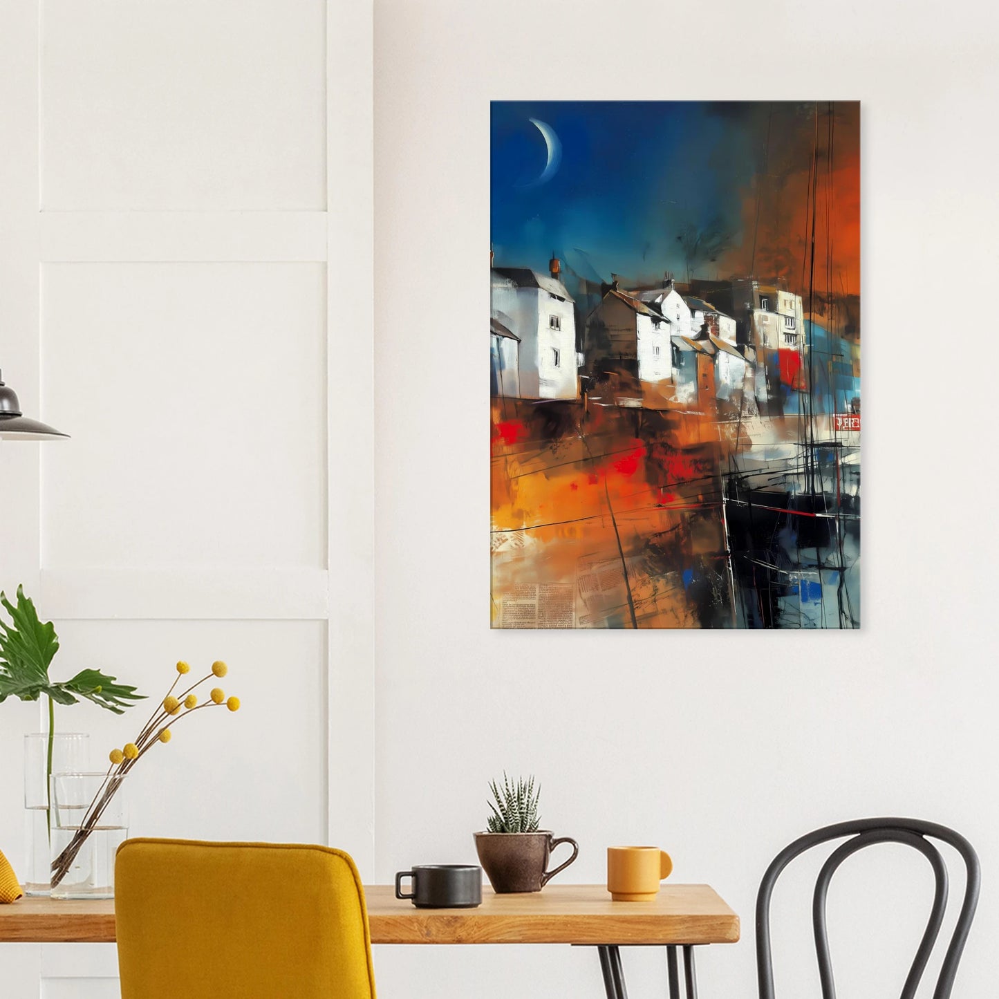 Port sous le Croissant de Lune — tableau sur toile — vue 8 — art mural STNCL
