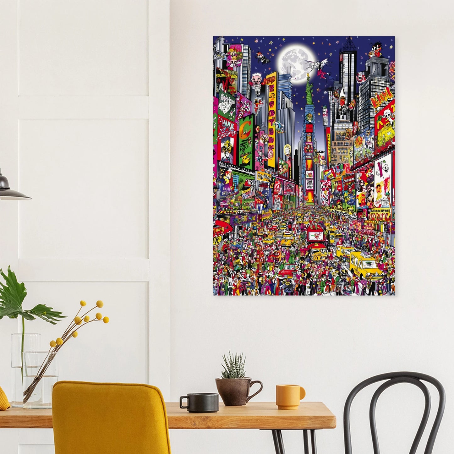 Times Square en Fête — affiche d'art — vue 8 — art mural STNCL