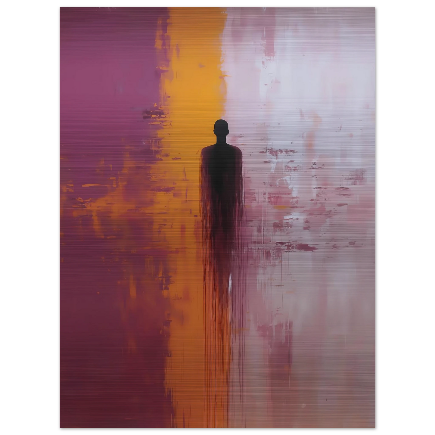 Présence — tableau aluminium — vue 2 — art mural STNCL