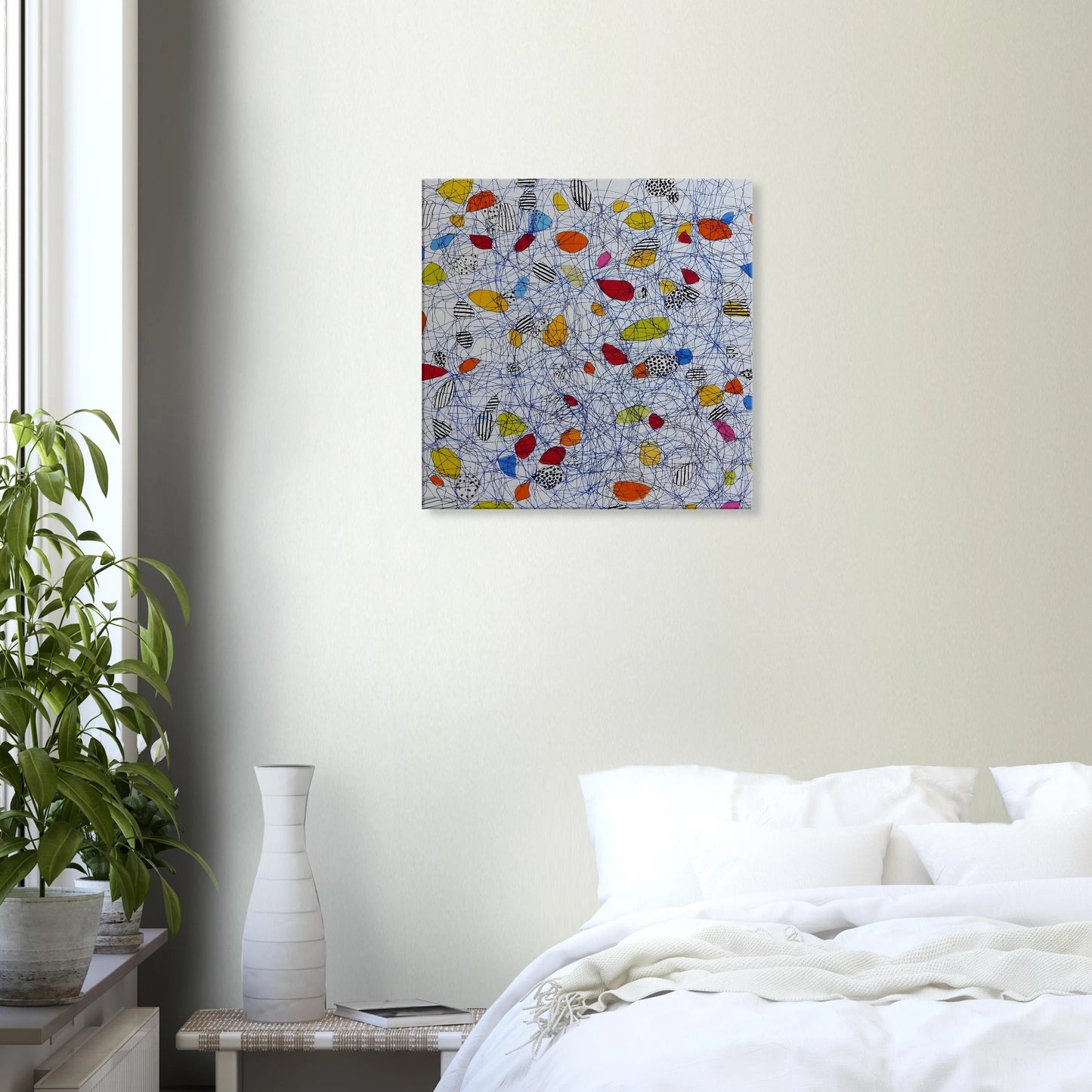 Pelote et Galets — tableau sur toile — vue 6 — art mural STNCL