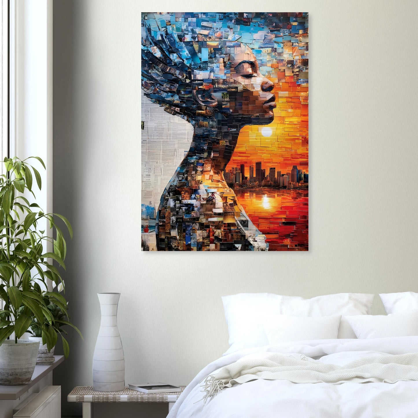 Horizon de Papier — tableau aluminium — vue 7 — art mural STNCL