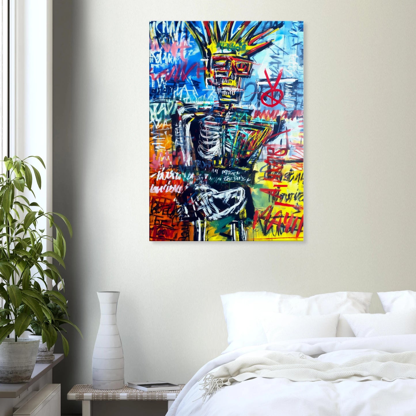 Roi Squelette — tableau sur toile — vue 7 — art mural STNCL