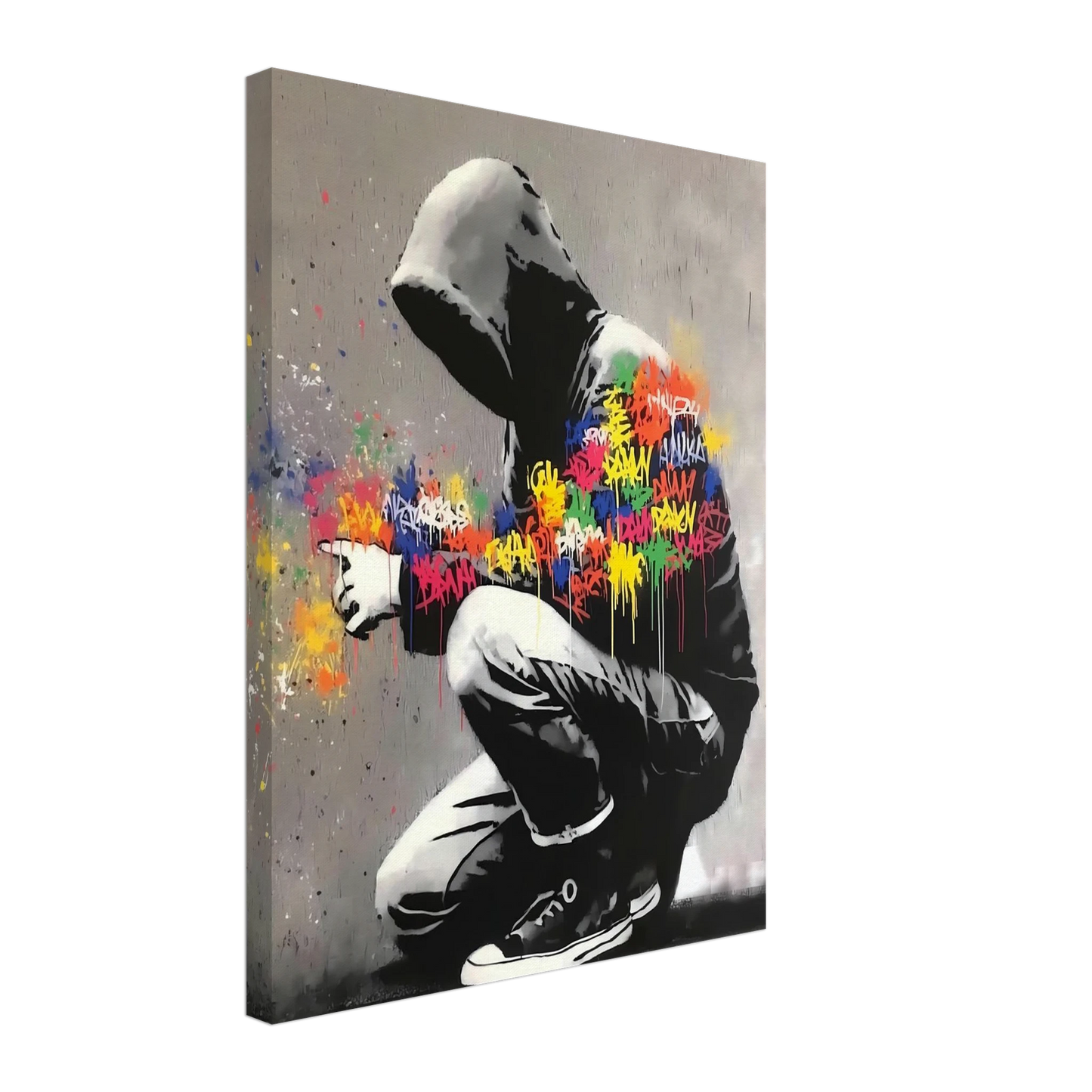 Le Graffeur — tableau sur toile — vue 5 — art mural STNCL