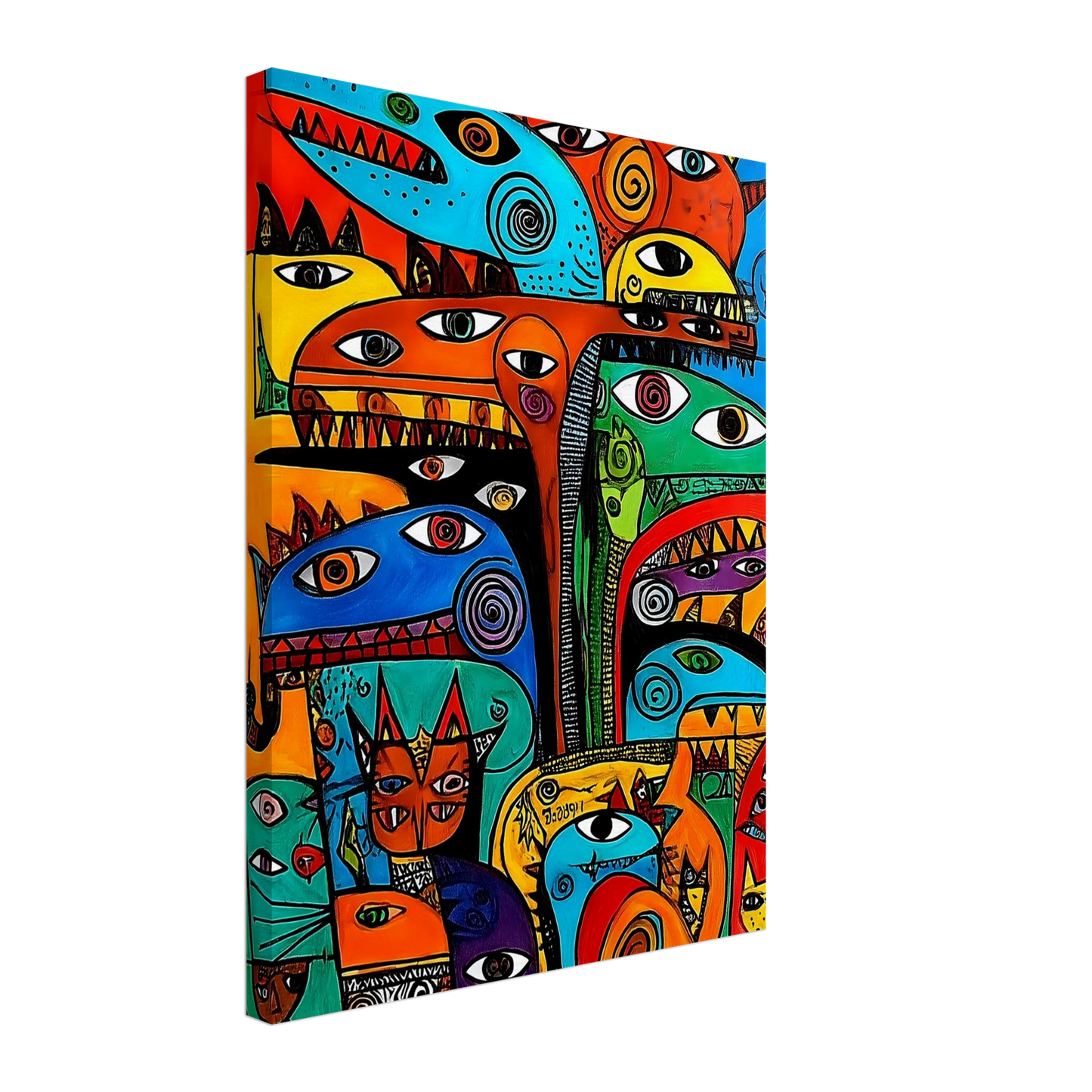 La Tribu — tableau sur toile — vue 5 — art mural STNCL