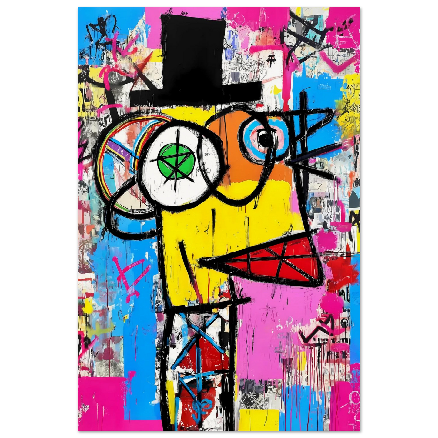 L'Homme au Chapeau Noir — affiche d'art — vue 4 — art mural STNCL